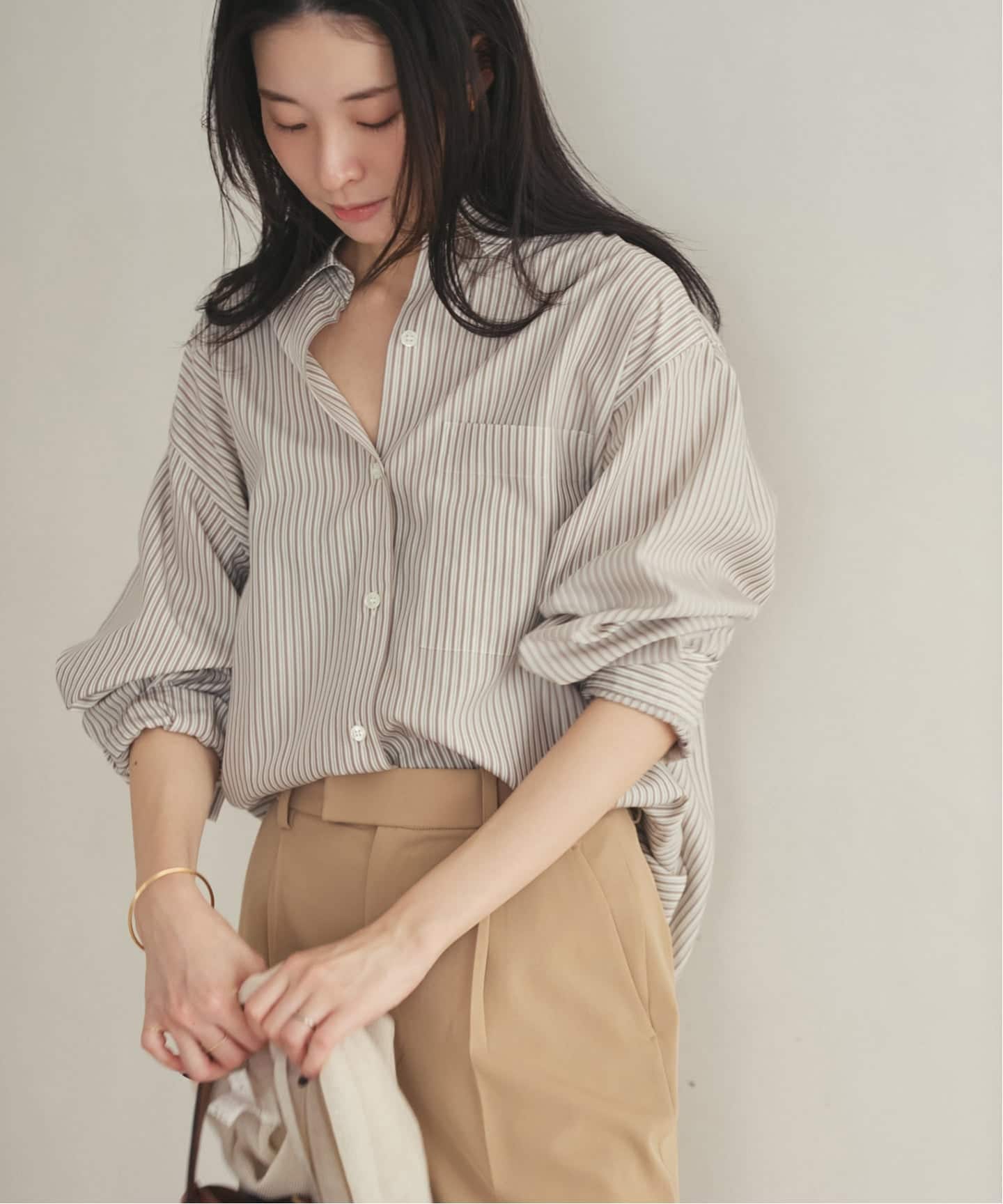 PLAGE シャツ　ブラック日本製 plage（プラージュ） ブラウス シャツ arrange シャツ レディース