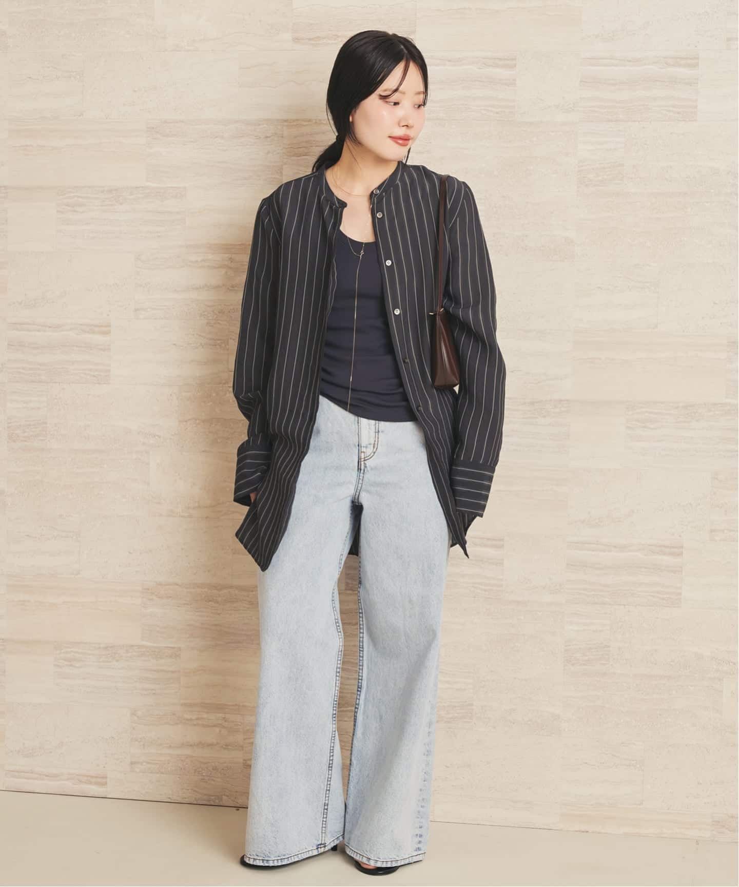 R'IAM シアーストライプシャツ（シャツ／ブラウス）｜Plage