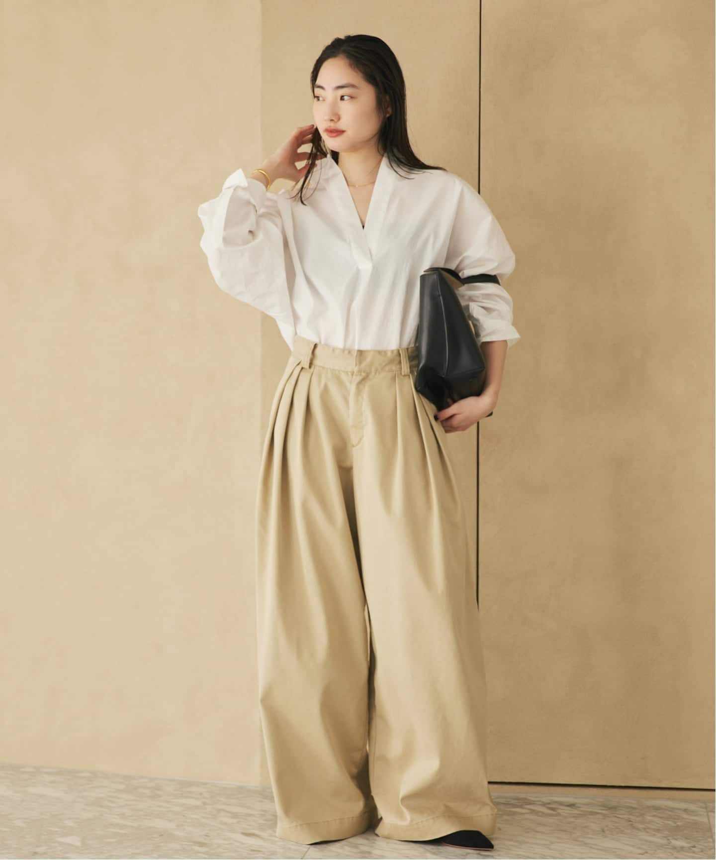 追加》R'IAM フォルムスキッパーシャツ（シャツ／ブラウス）｜Plage