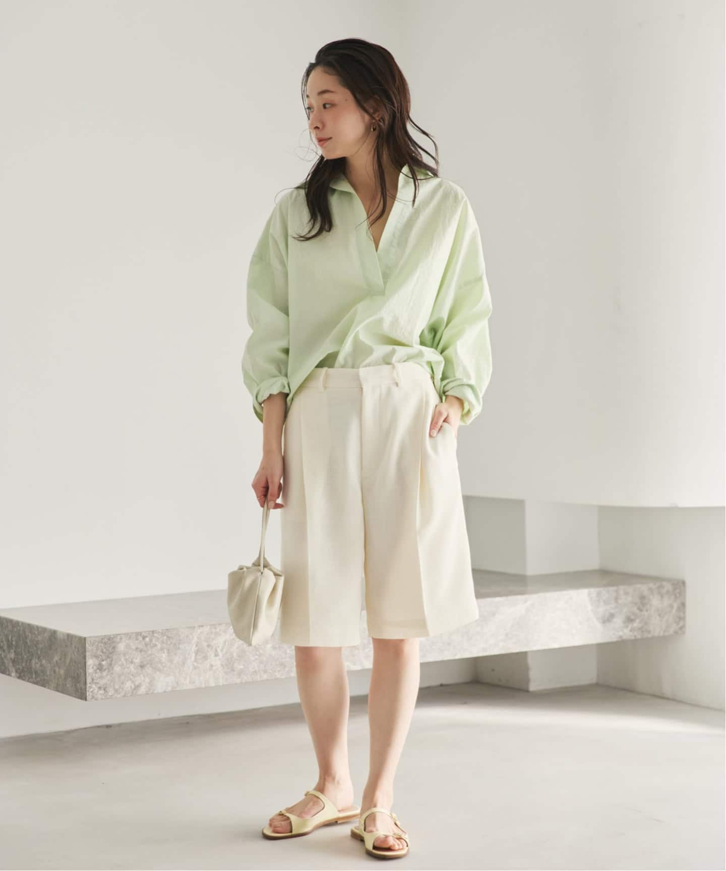 追加》R'IAM フォルムスキッパーシャツ（シャツ／ブラウス）｜Plage