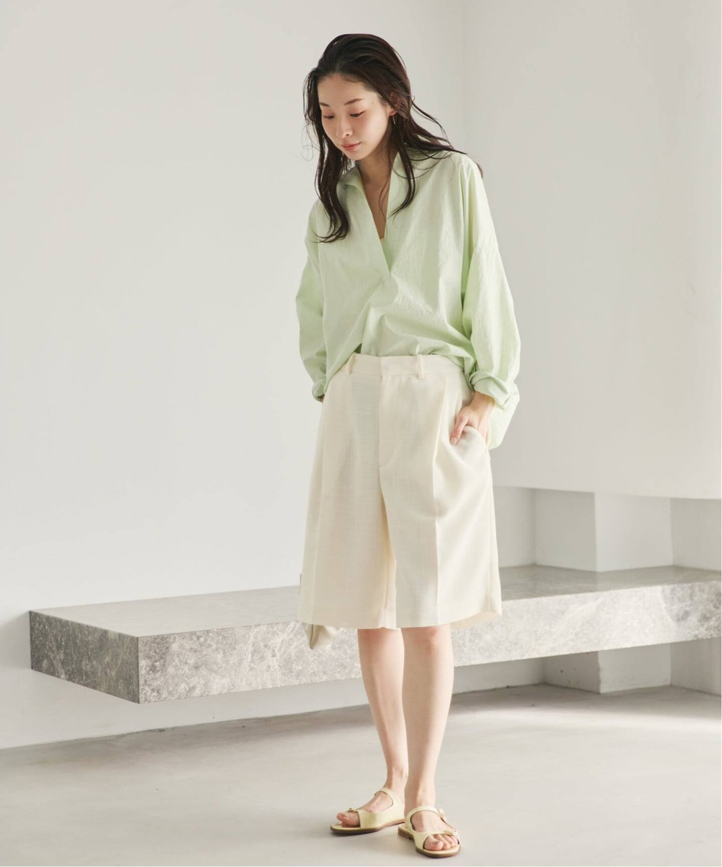 Plage プラージュ◆新品同様 R’IAM リアムフォルムスキッパーシャツ 追加》R'IAM フォルムスキッパーシャツ（シャツ／ブラウス）｜Plage