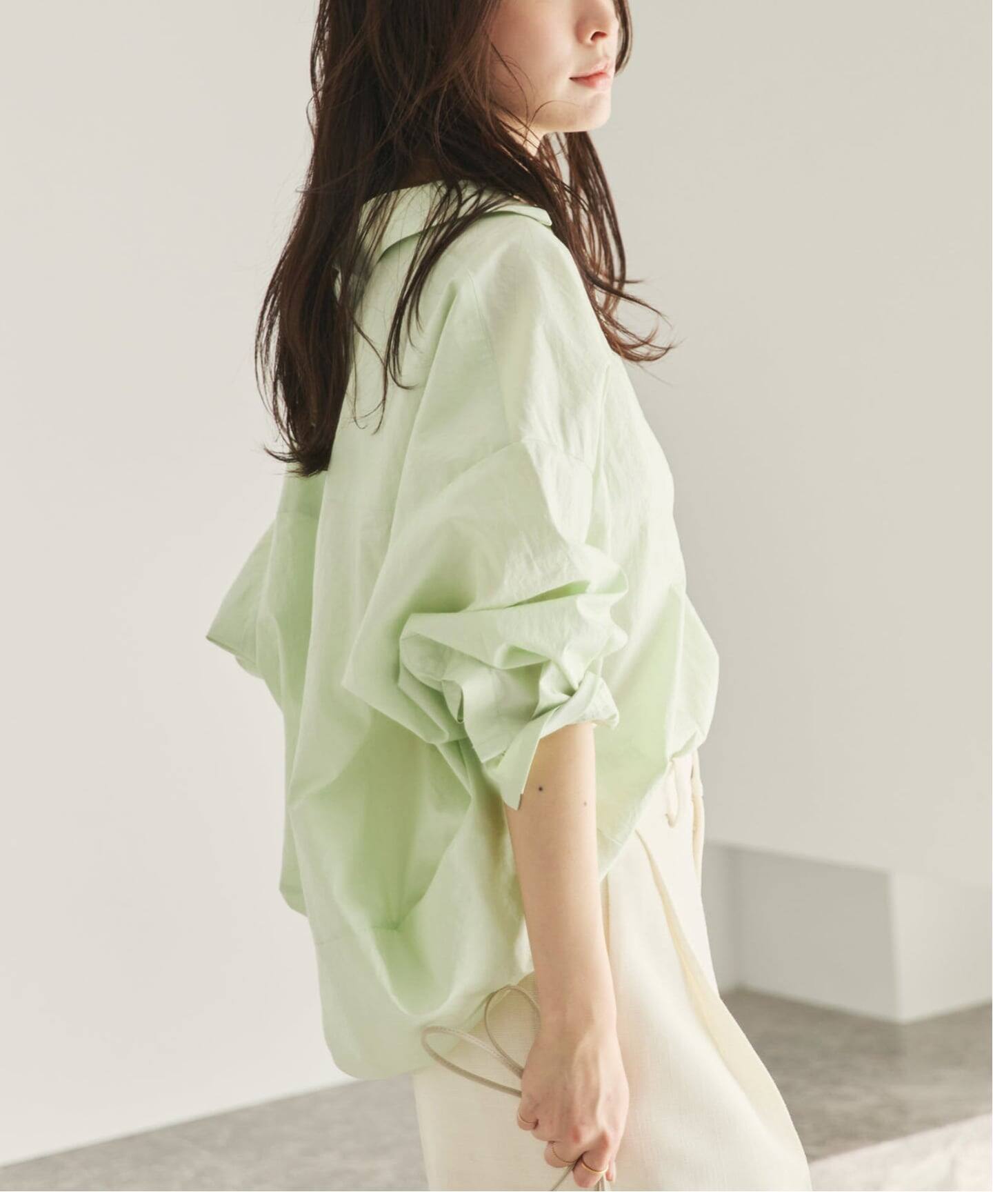 plage スキッパーシャツ plage｜《追加》R'IAM フォルムスキッパーシャツ | Rakuten Fashion