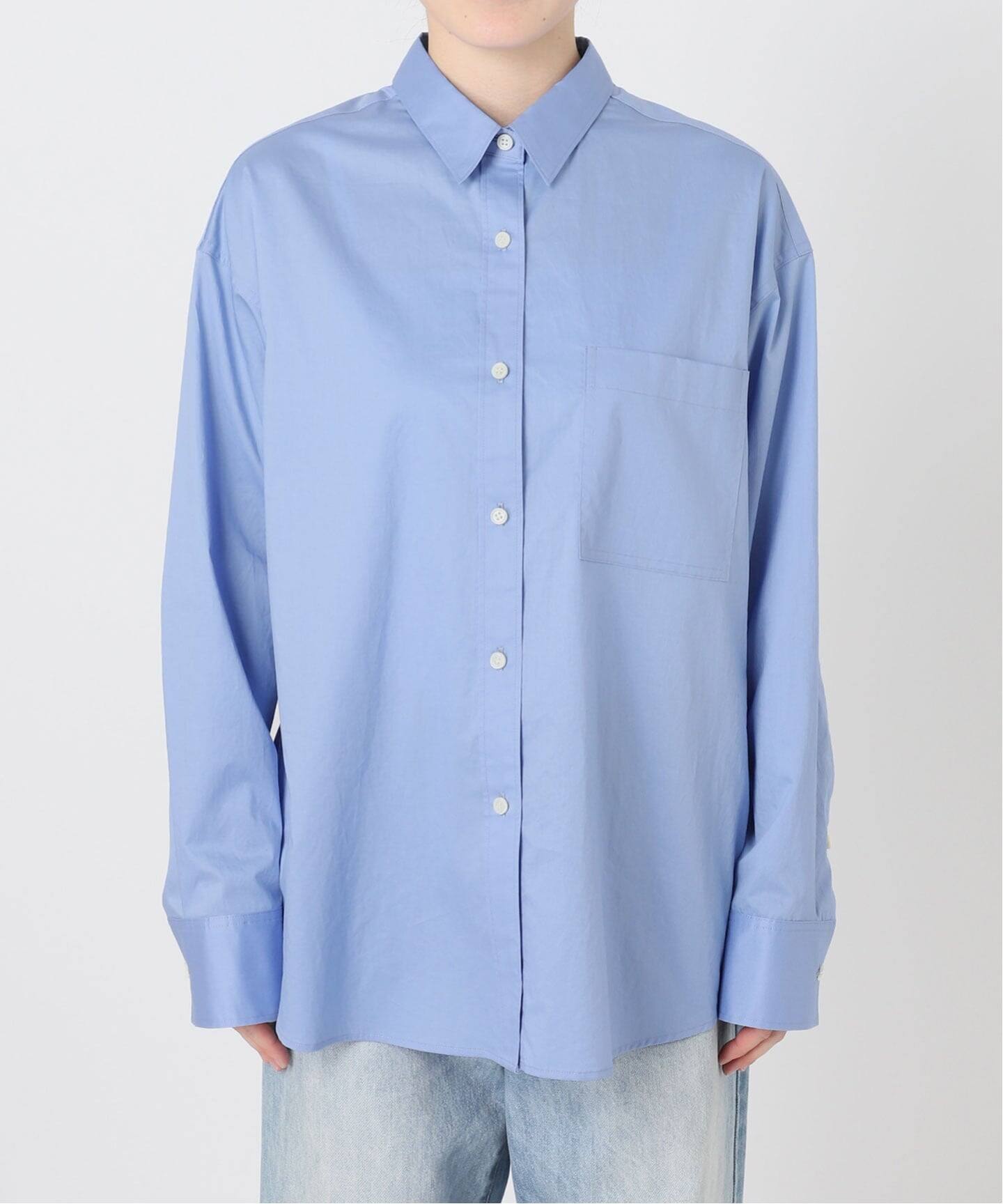 Plage Washer Long シャツ コットン ブルー 追加予約》boys washer シャツ 2（シャツ／ブラウス）｜Plage
