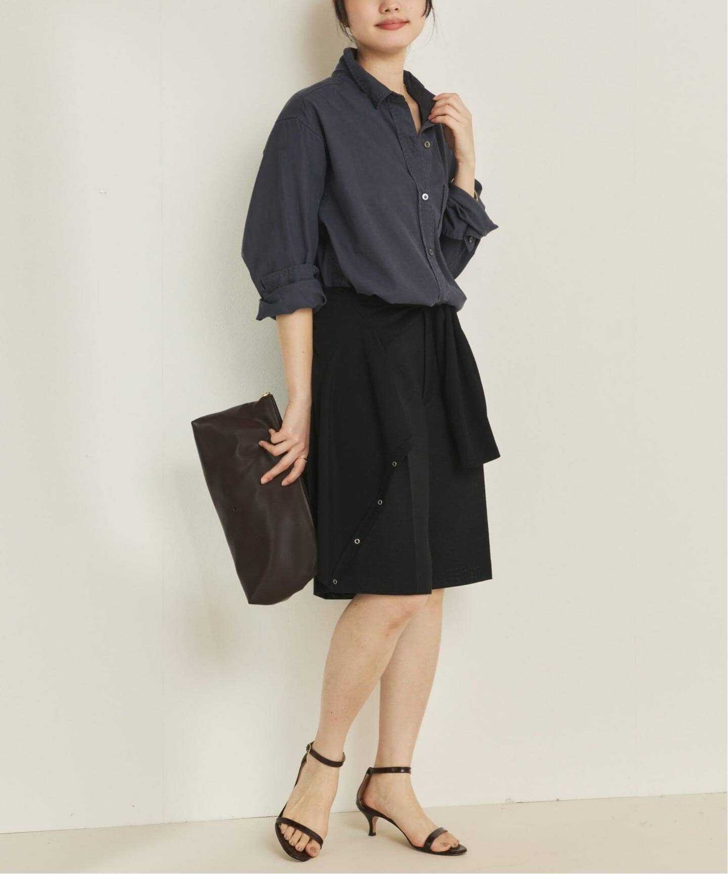 【新品タグ付】Plage Military wash シャツ plage（プラージュ）の「亜麻mix wash シャツ◇（シャツ/ブラウス