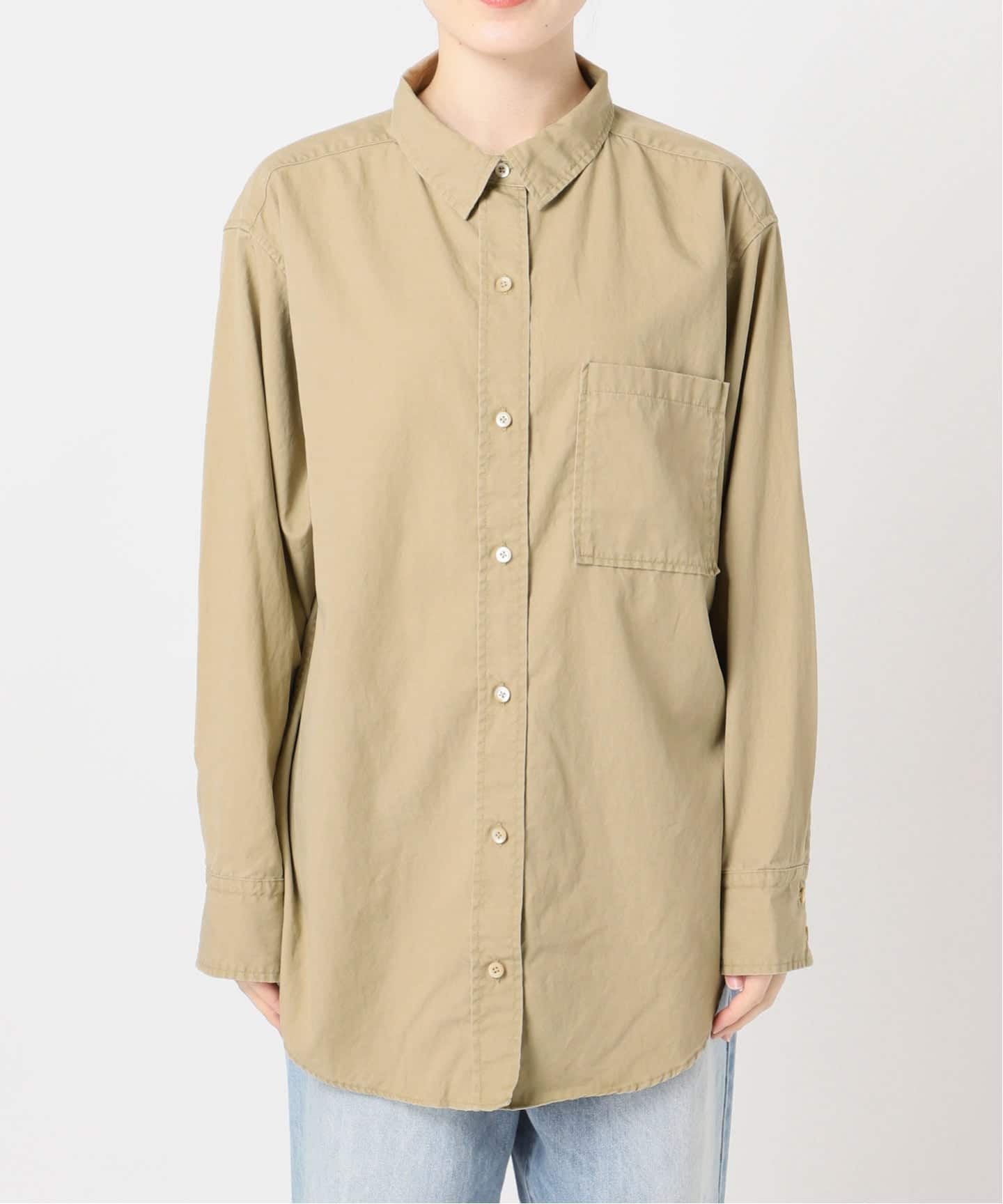 plage  Military wash シャツ　ミリタリー　ウォッシュ　シャツ vintage like wash シャツ（シャツ／ブラウス）｜Plage（プラージュ