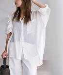 RAMIE LYOCELL VOLUME シャツ