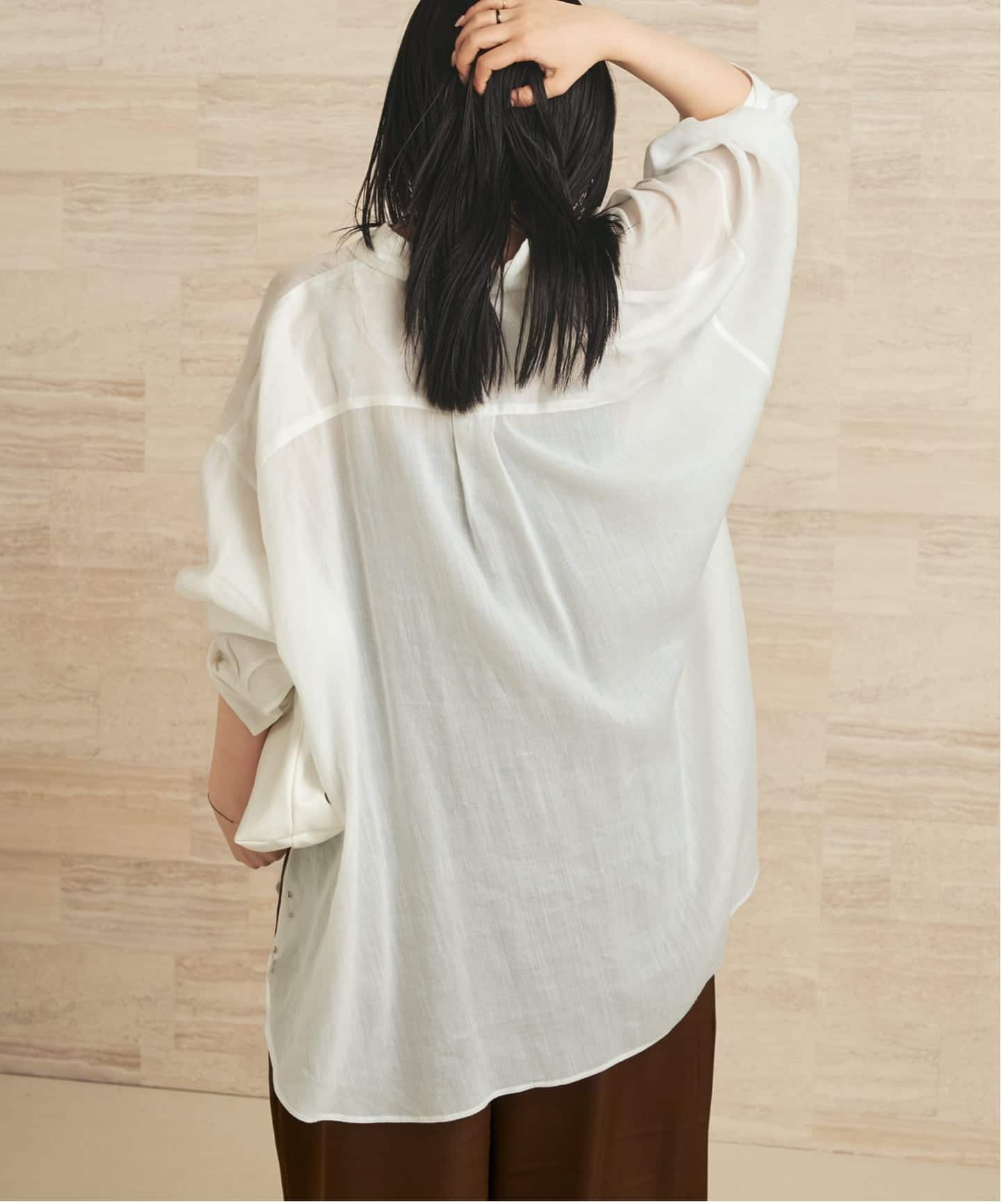 Plage RAMIE LYOCELL VOLUME シャツ 新品 完売色 追加》RAMIE LYOCELL