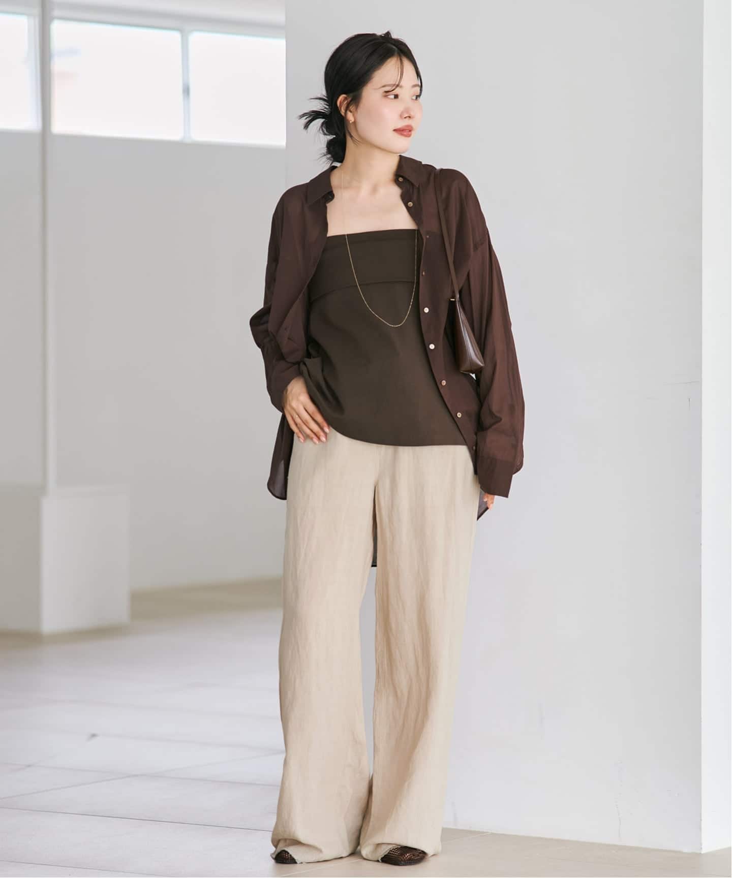 Plage sheer タンク　ベージュ 博多店・WEB限定》sheer タンク（タンクトップ）｜Plage（プラージュ