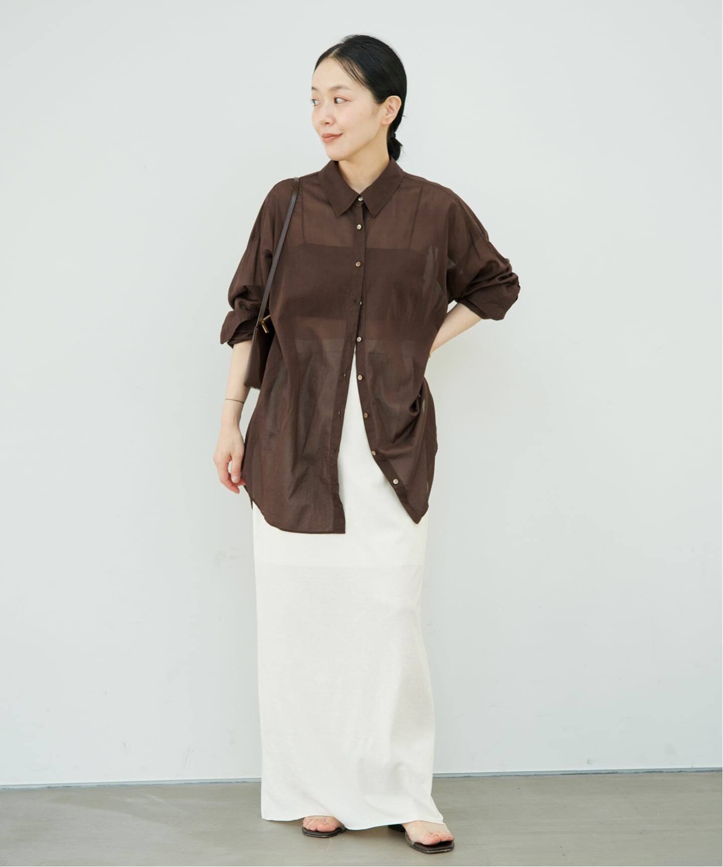 new cotton sheer シャツ（シャツ／ブラウス）｜Plage（プラージュ）の 