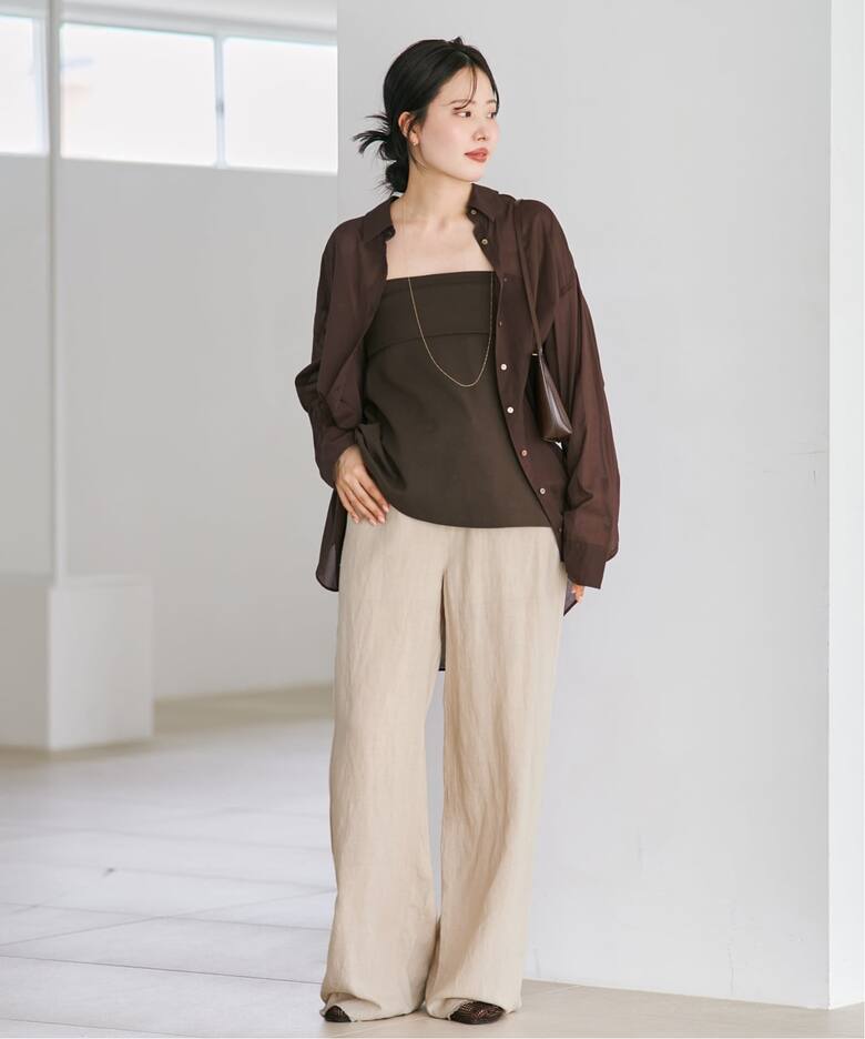 new cotton sheer シャツ（シャツ／ブラウス）｜Plage（プラージュ）の 