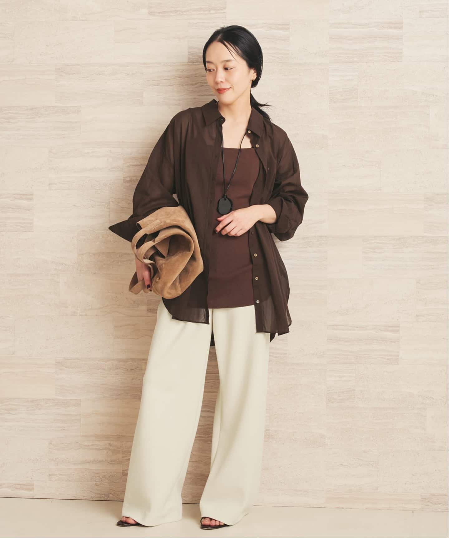 new cotton sheer シャツ（シャツ／ブラウス）｜Plage（プラージュ）の