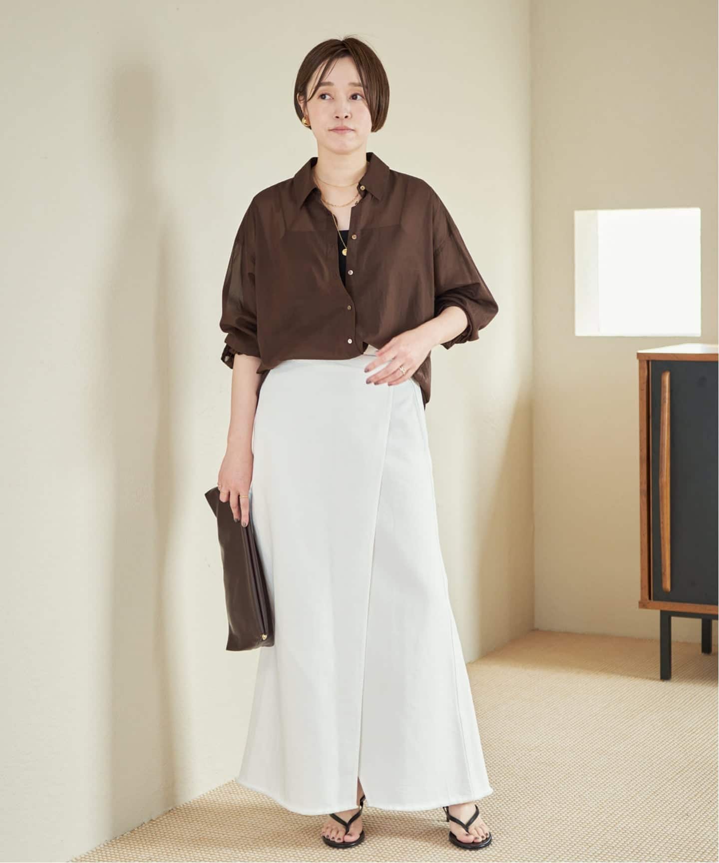 new cotton sheer シャツ（シャツ／ブラウス）｜Plage（プラージュ）の