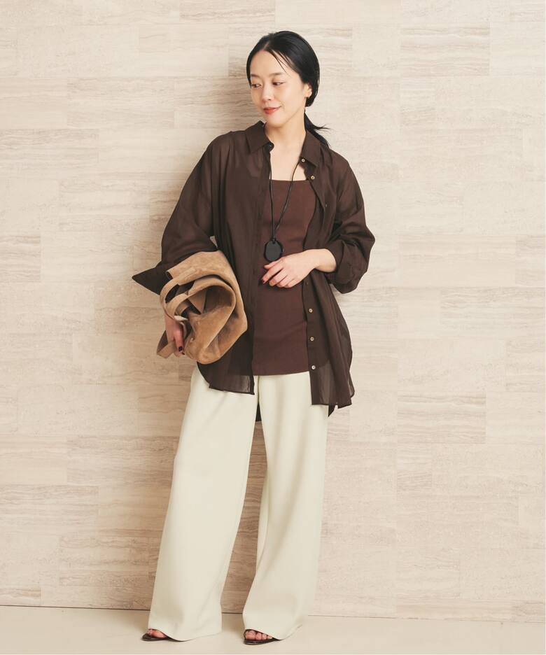new cotton sheer シャツ（シャツ／ブラウス）｜Plage（プラージュ）の 