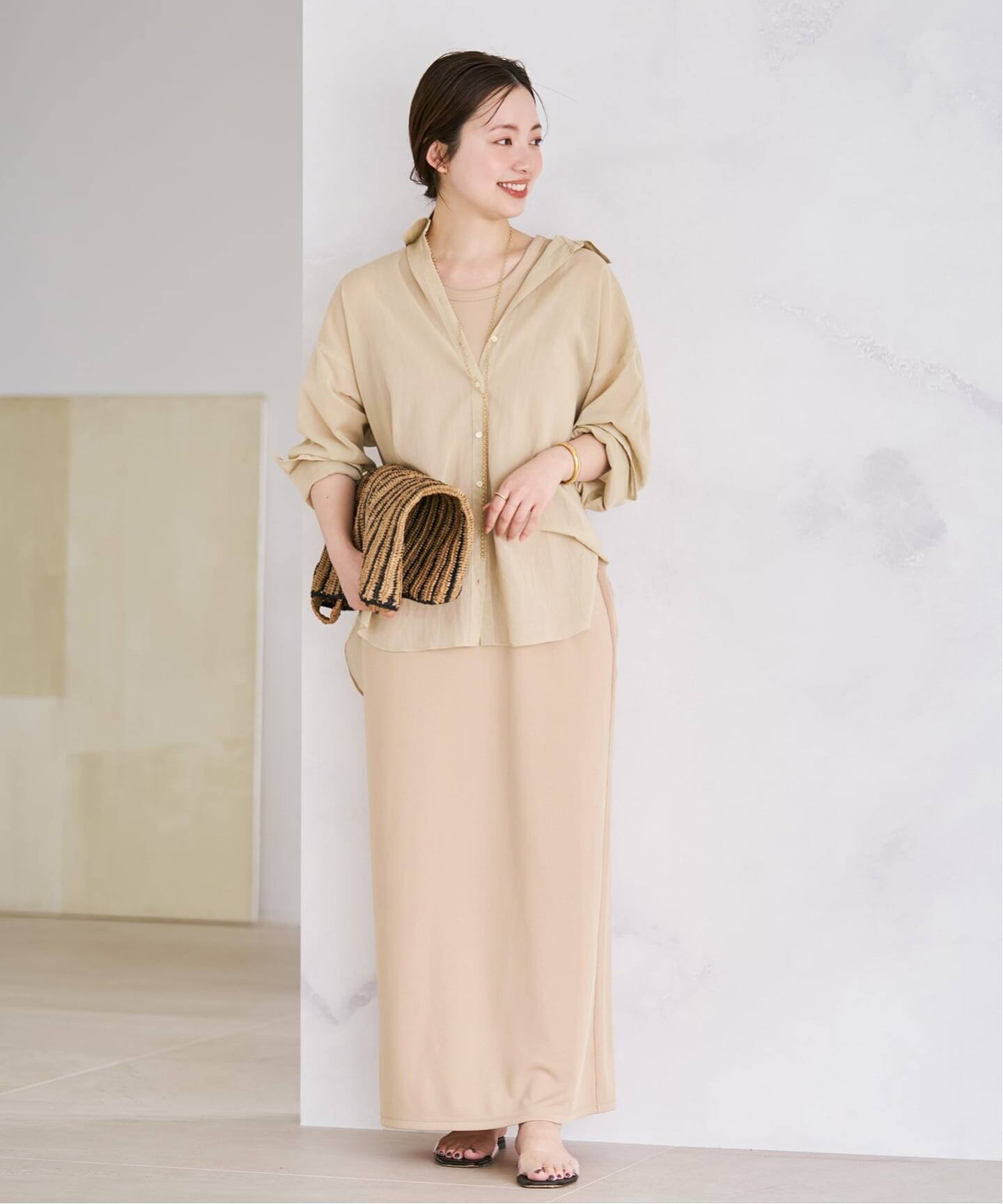 new cotton sheer シャツ（シャツ／ブラウス）｜Plage（プラージュ）の