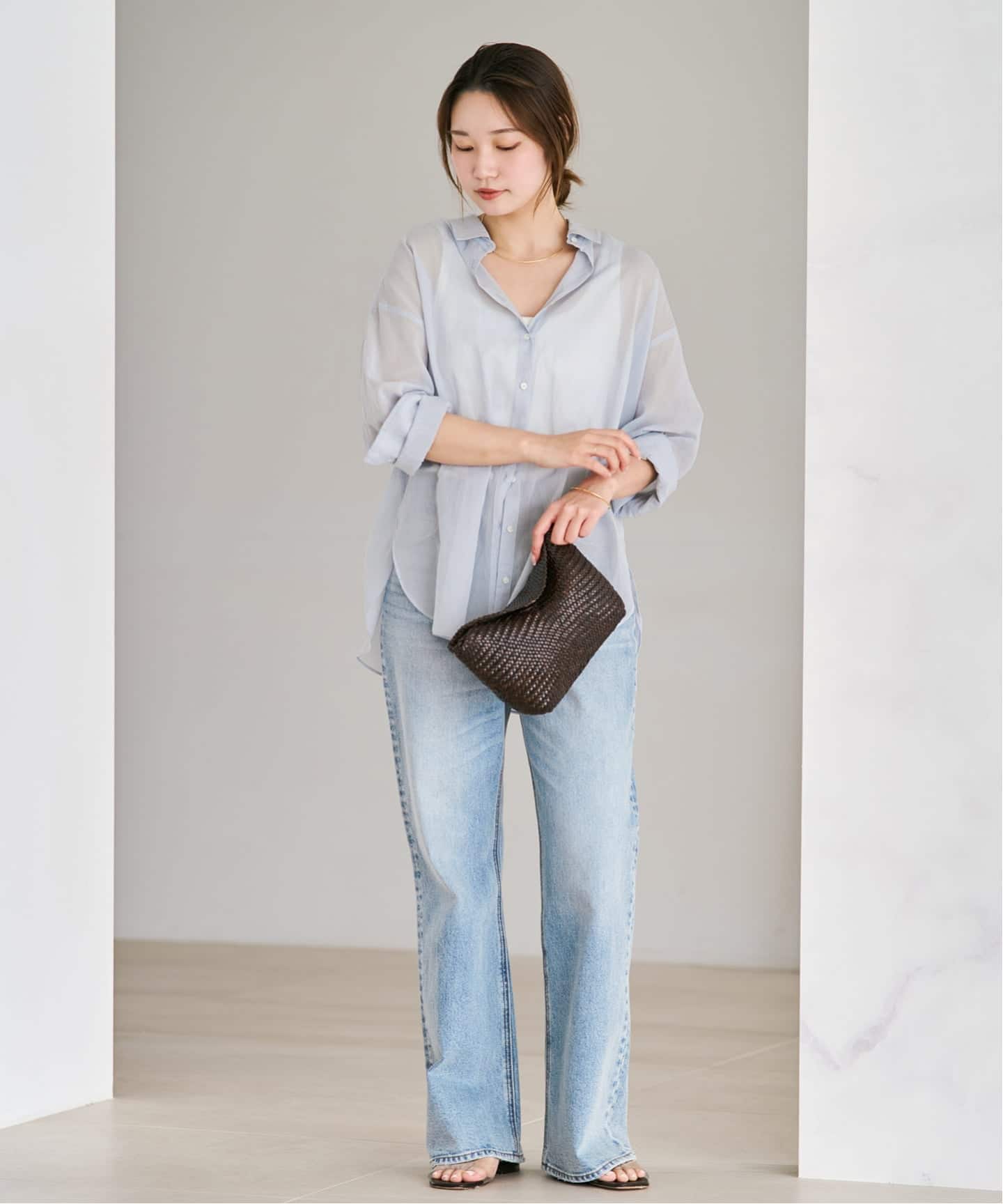new cotton sheer シャツ（シャツ／ブラウス）｜Plage（プラージュ）の