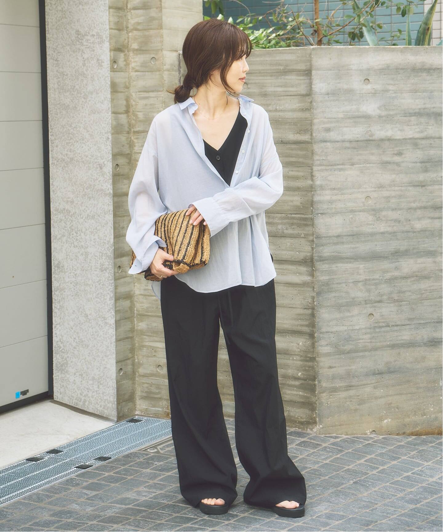 new cotton sheer シャツ（シャツ／ブラウス）｜Plage（プラージュ）の