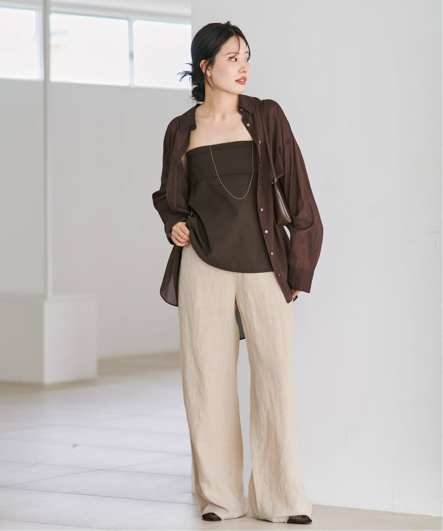 plage COTTON LINEN SHEER N/S Tシャツ new cotton sheer シャツ（シャツ／ブラウス）｜Plage（プラージュ）の