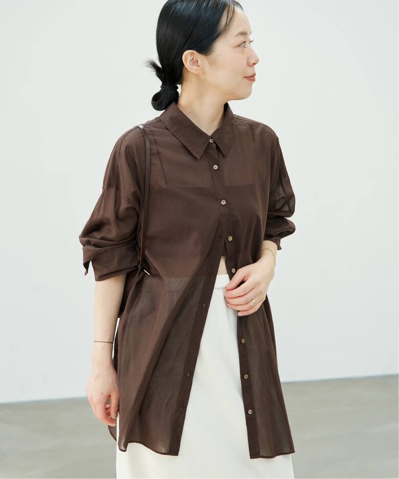 new cotton sheer シャツ（シャツ／ブラウス）｜Plage（プラージュ）の 
