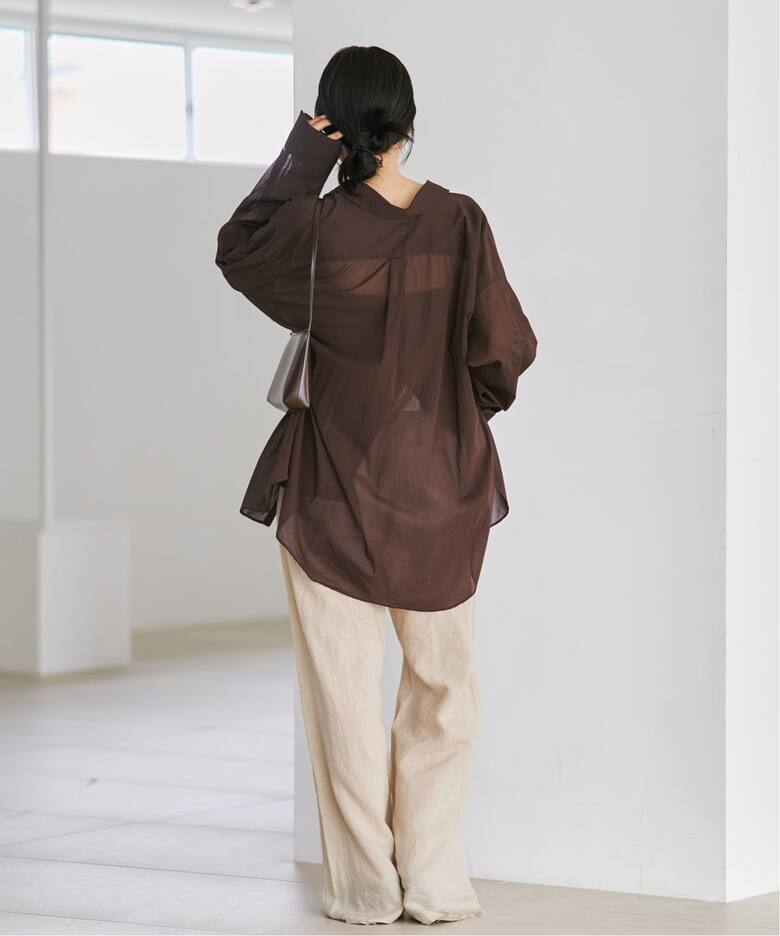 new cotton sheer シャツ（シャツ／ブラウス）｜Plage（プラージュ）の 