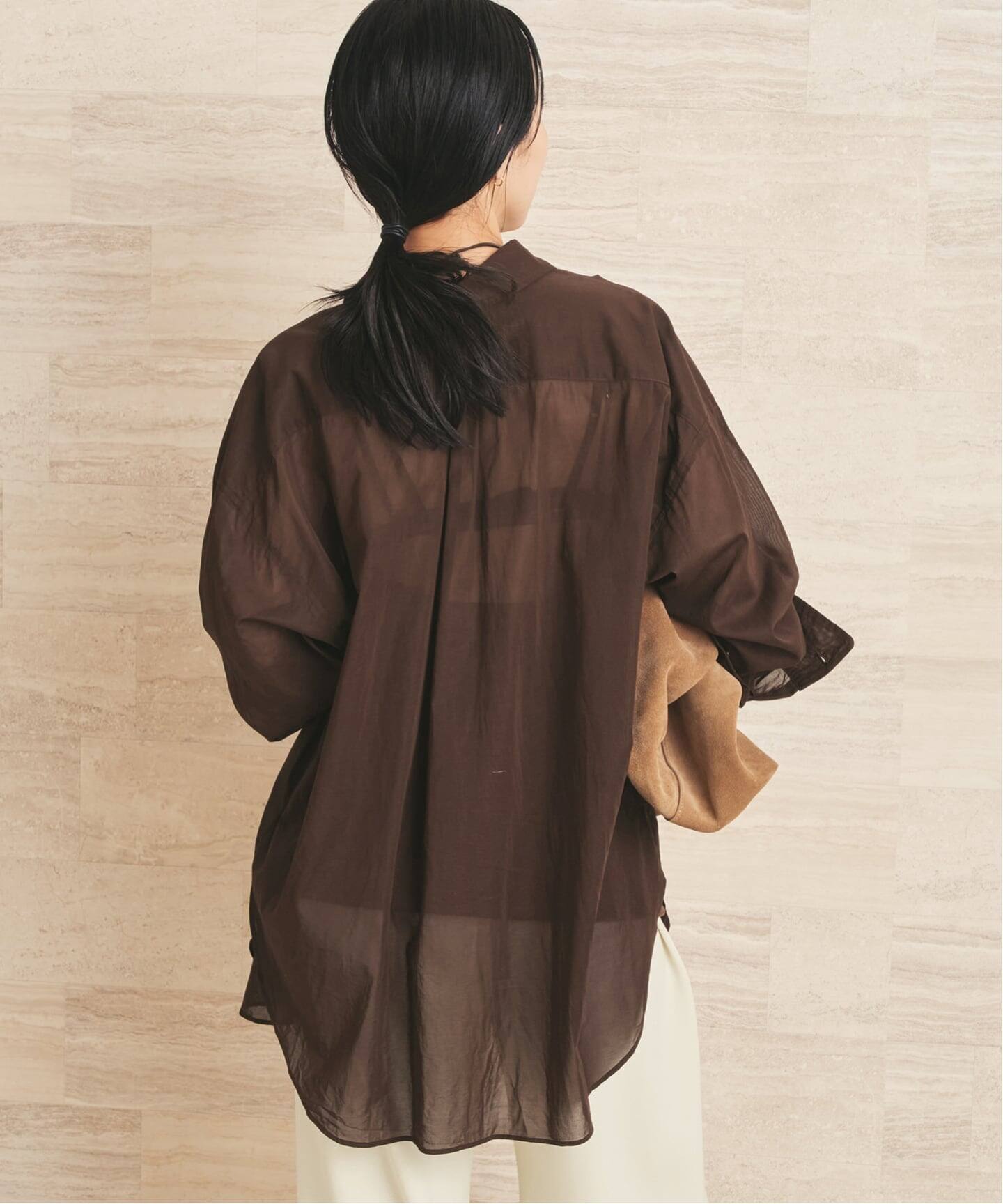 new cotton sheer シャツ（シャツ／ブラウス）｜Plage（プラージュ）の 