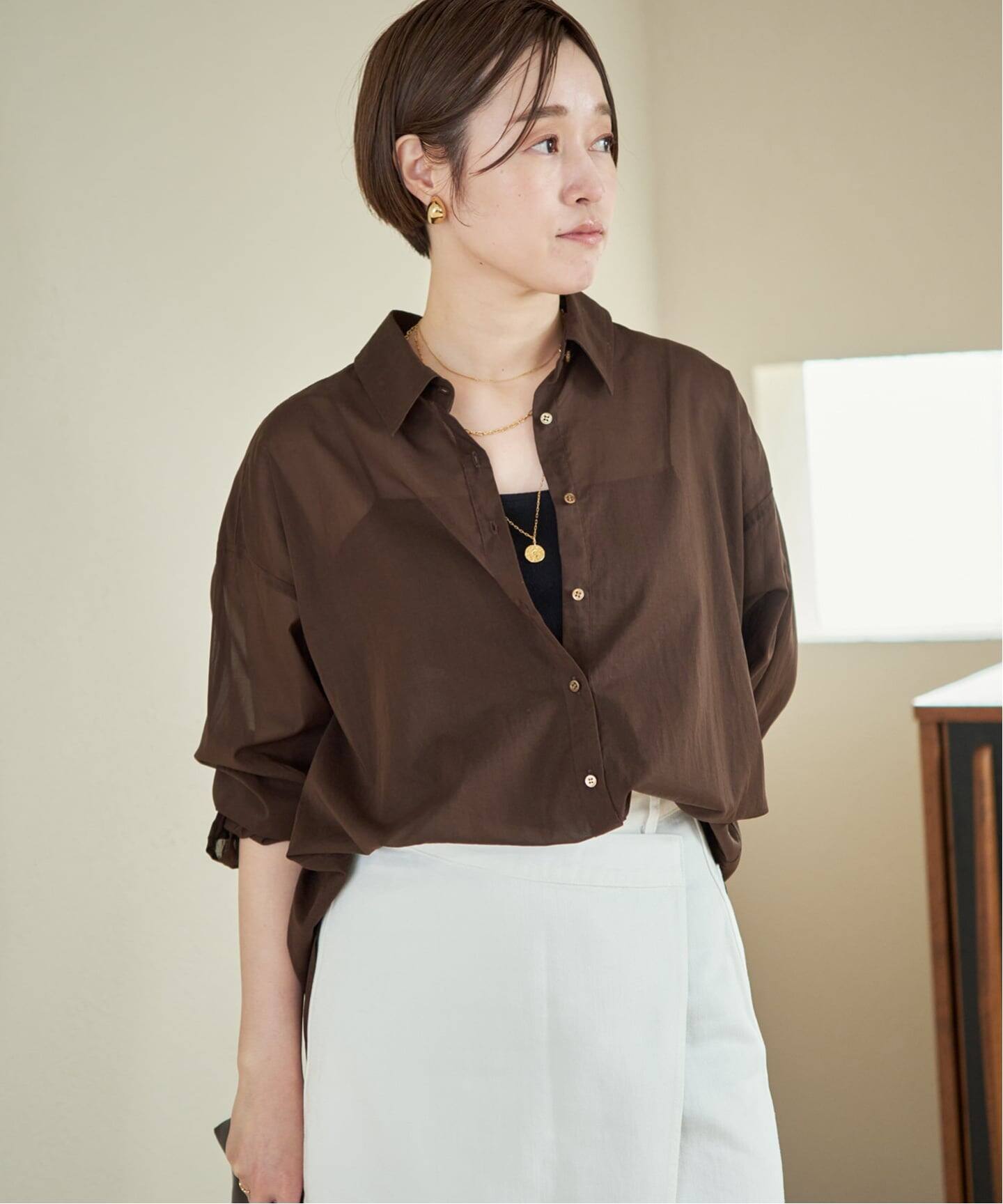 plage コットンシャツ new cotton sheer シャツ（シャツ／ブラウス）｜Plage（プラージュ）の