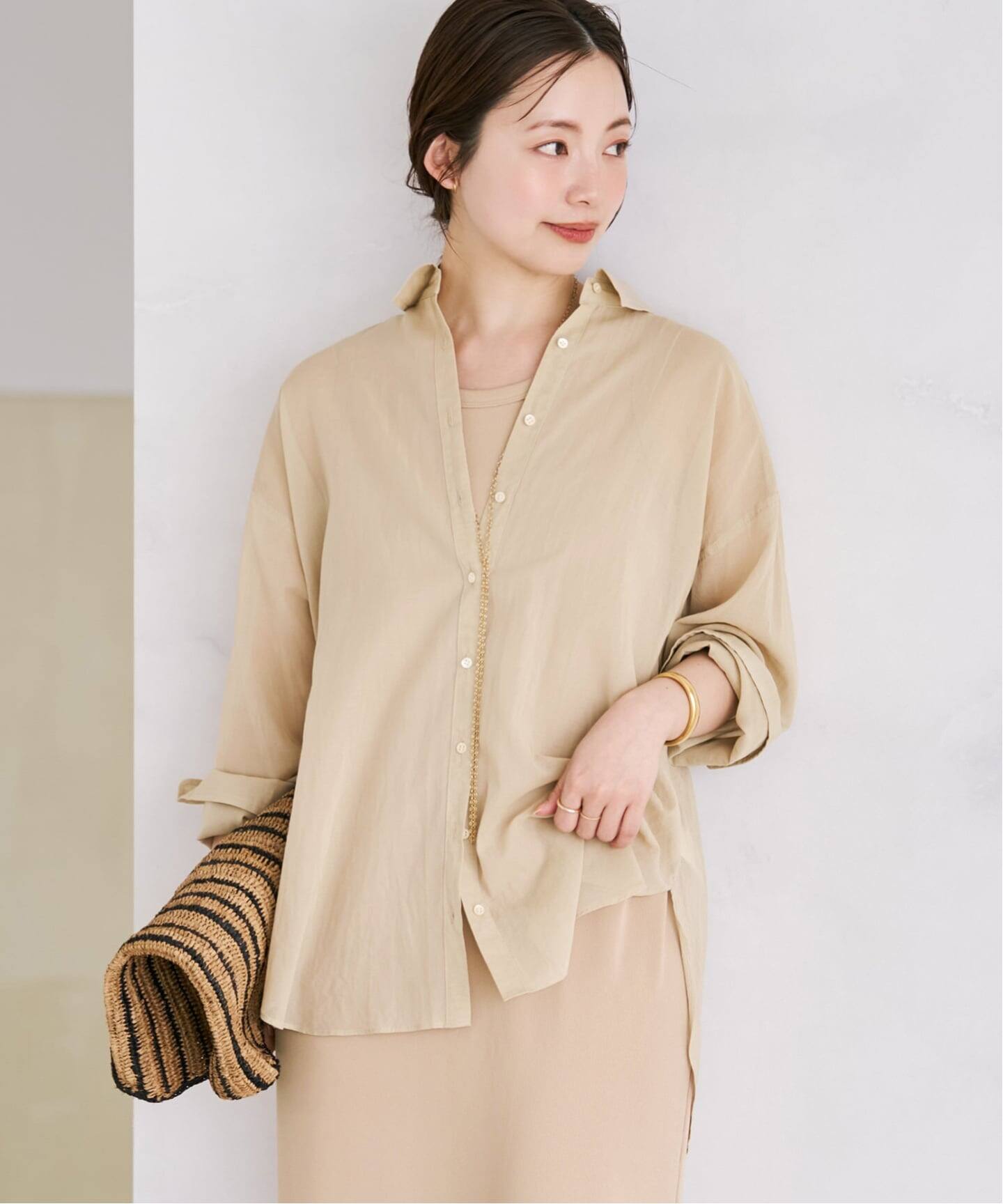 new cotton sheer シャツ（シャツ／ブラウス）｜Plage（プラージュ）の 
