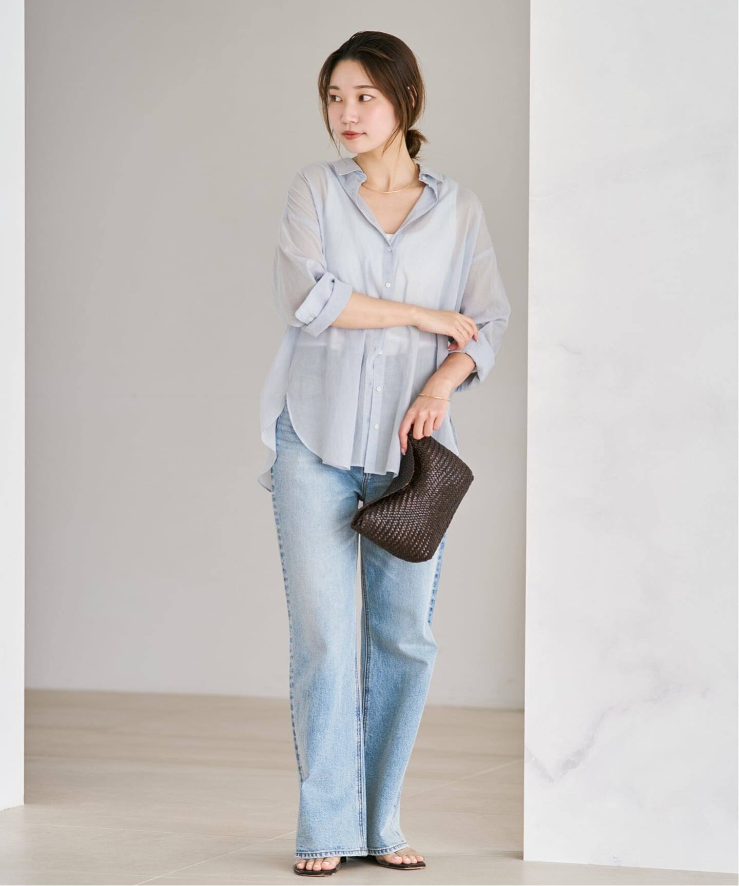 new cotton sheer シャツ（シャツ／ブラウス）｜Plage（プラージュ）の