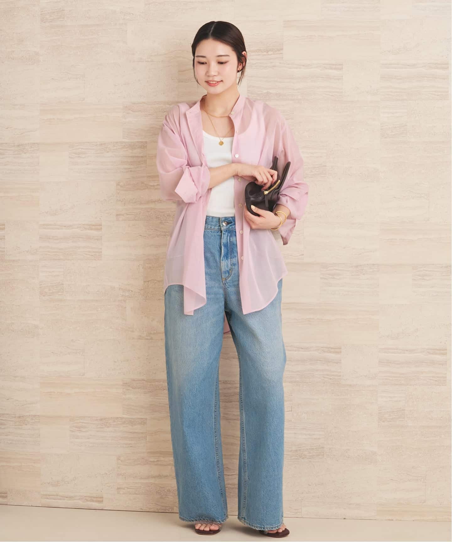 【mmpp∞】25AW Plage organdy sheer シャツ セール】organdy sheer シャツ（シャツ/ブラウス）｜Plage（プラージュ