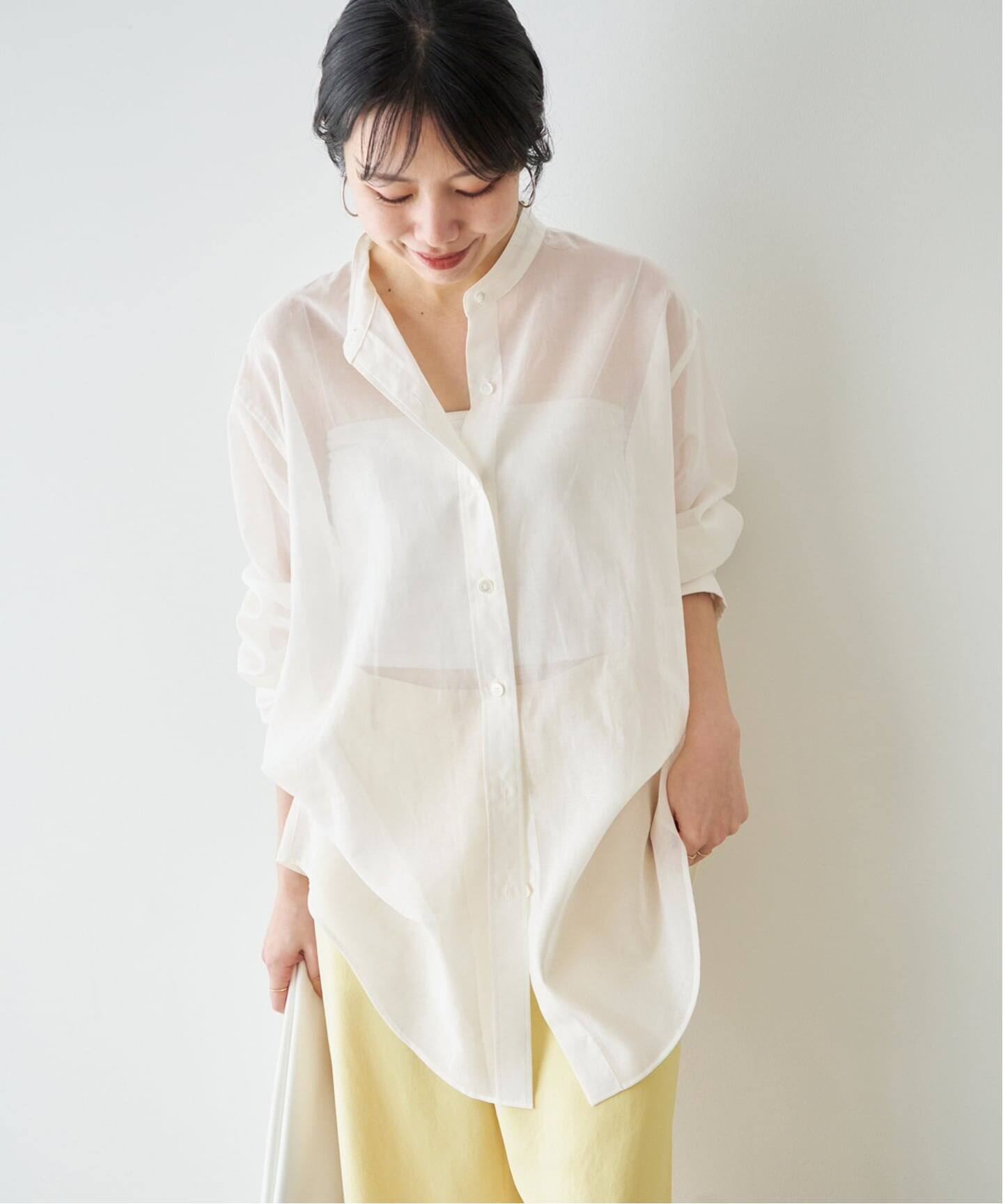 organdy sheer シャツ（シャツ／ブラウス）｜Plage（プラージュ）の 