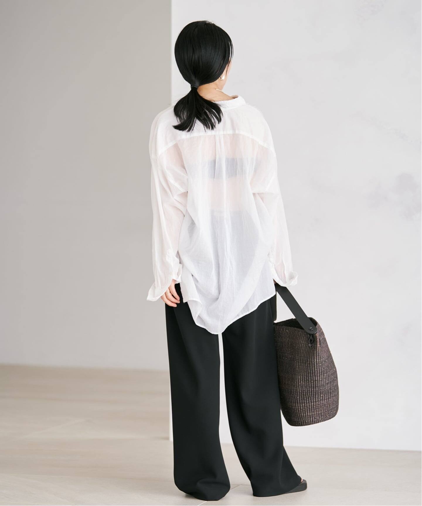 追加》fluffy sheer シャツ 2（シャツ／ブラウス）｜Plage（プラージュ