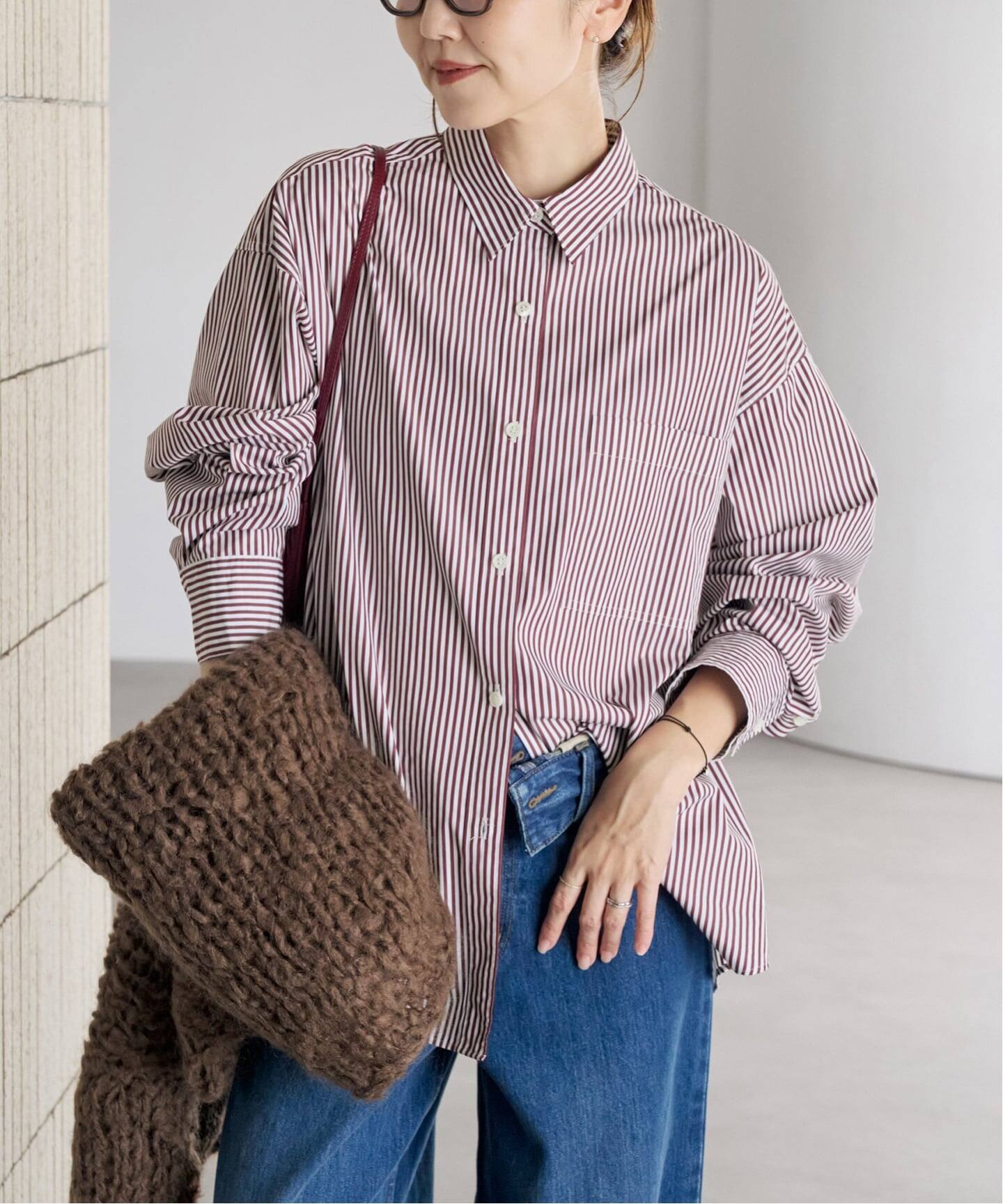 追加予約》boys washer stripe シャツ（シャツ／ブラウス）｜Plage 