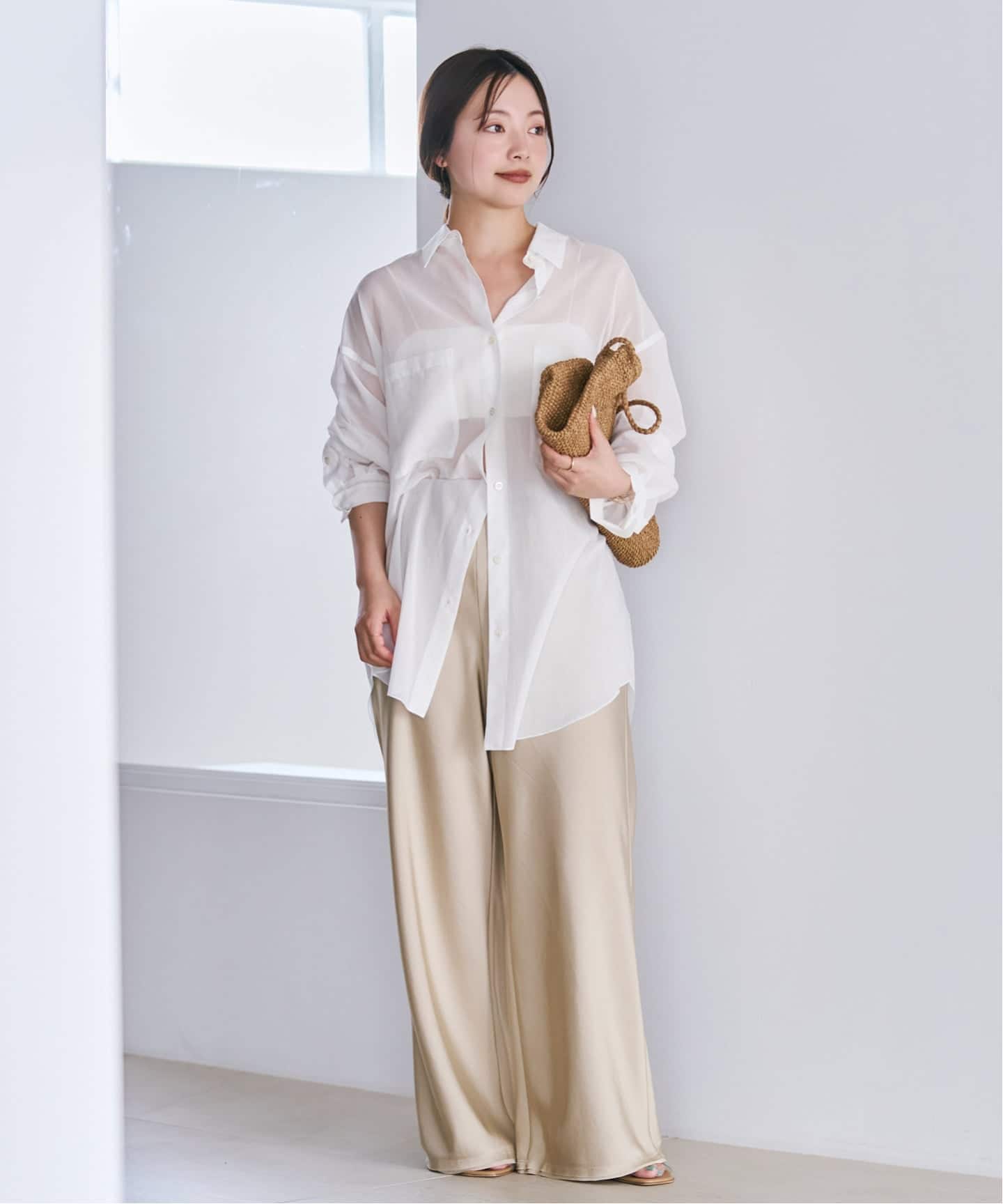 sheer cotton tunic シャツ（シャツ／ブラウス）｜Plage（プラージュ