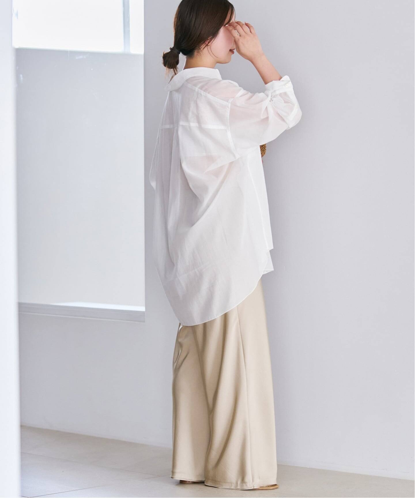 sheer cotton tunic シャツ（シャツ／ブラウス）｜Plage（プラージュ