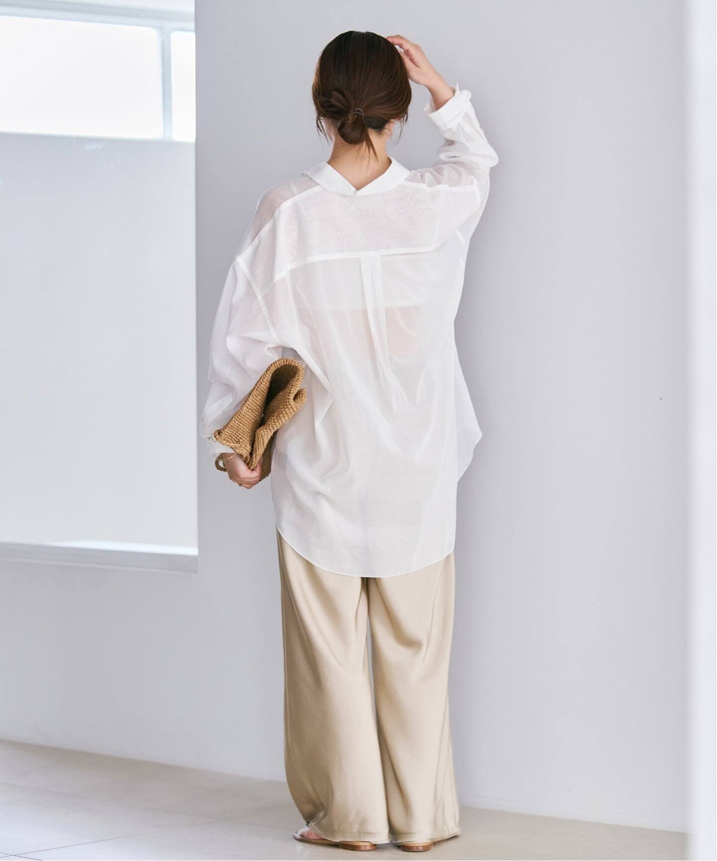 sheer cotton tunic シャツ（シャツ／ブラウス）｜Plage（プラージュ