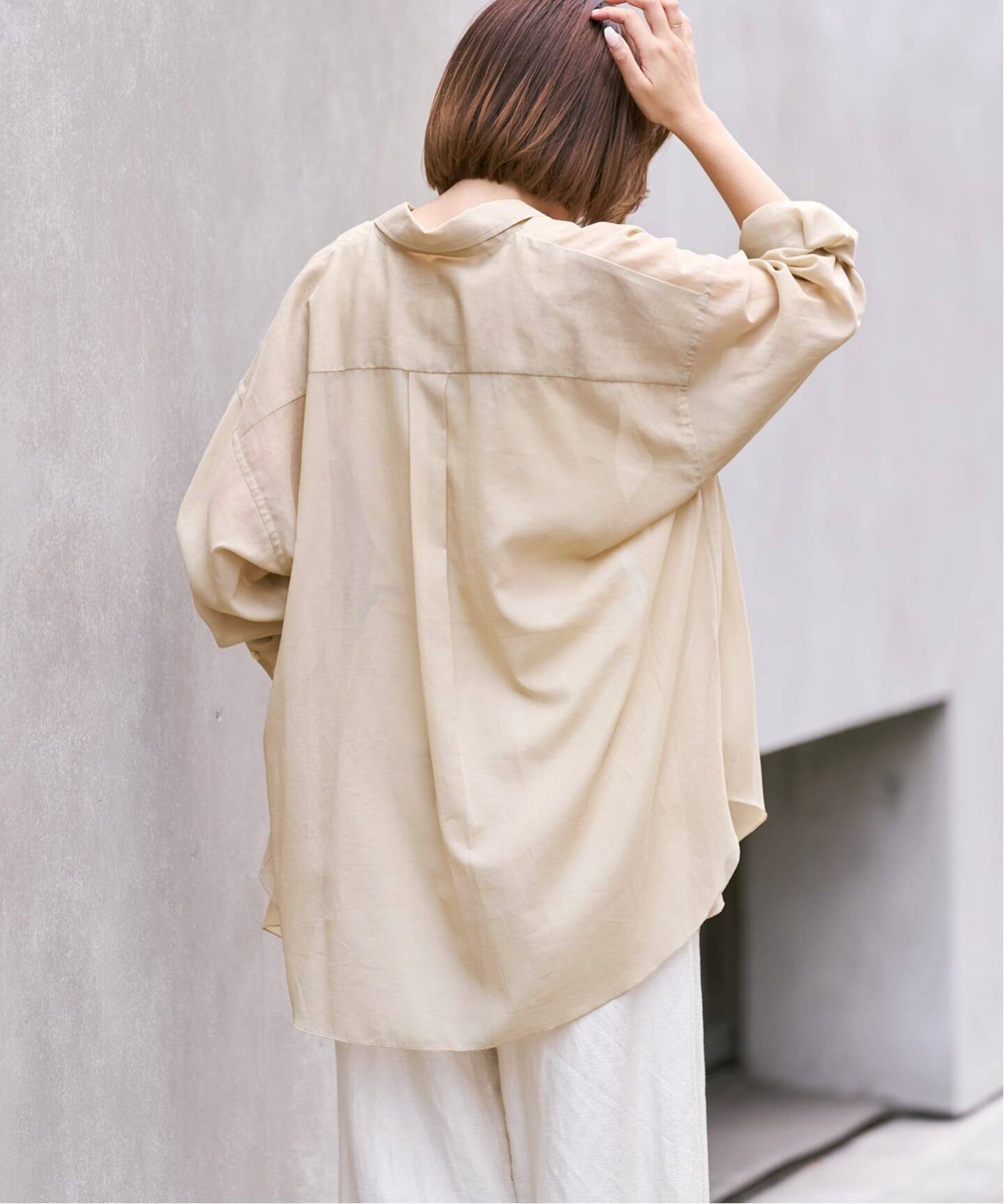 sheer cotton tunic シャツ（シャツ／ブラウス）｜Plage（プラージュ