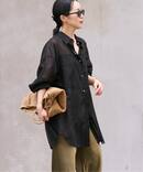 sheer cotton tunic シャツ