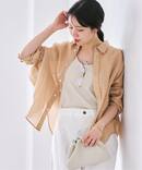 Linen mix ニュアンスシャツ
