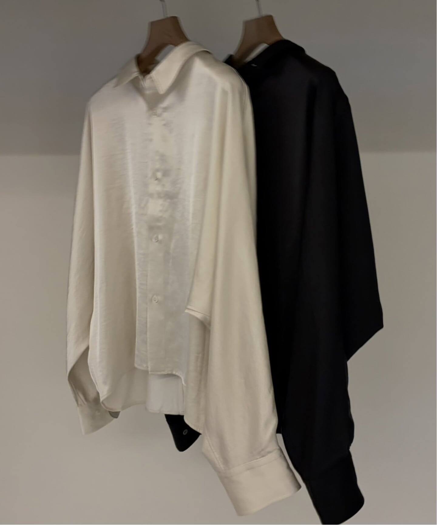 新宿店・WEB限定》Eclat satin dolman シャツ（シャツ／ブラウス 