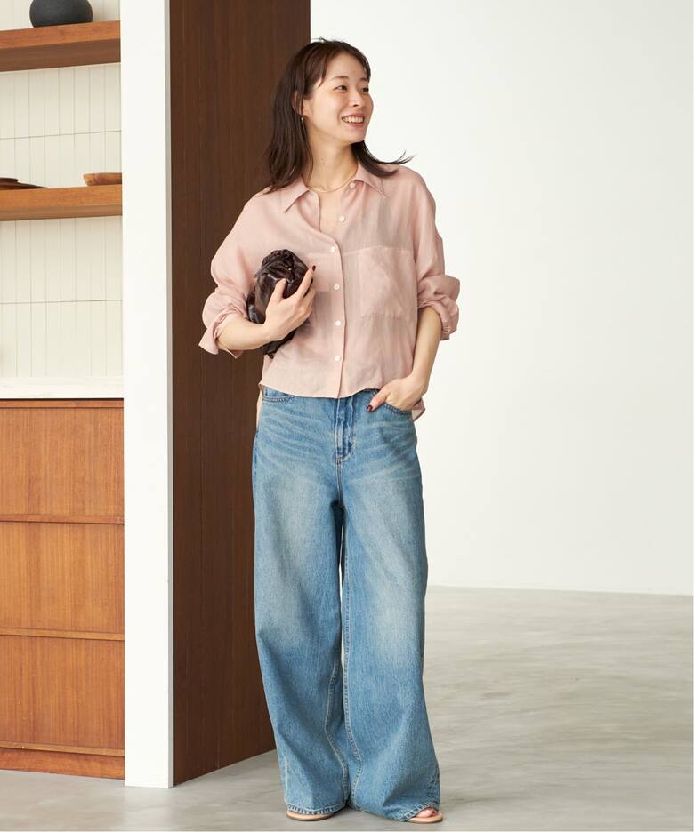 追加》RAMIE LYOCELL CROPPED シャツ（シャツ／ブラウス）｜Plage 
