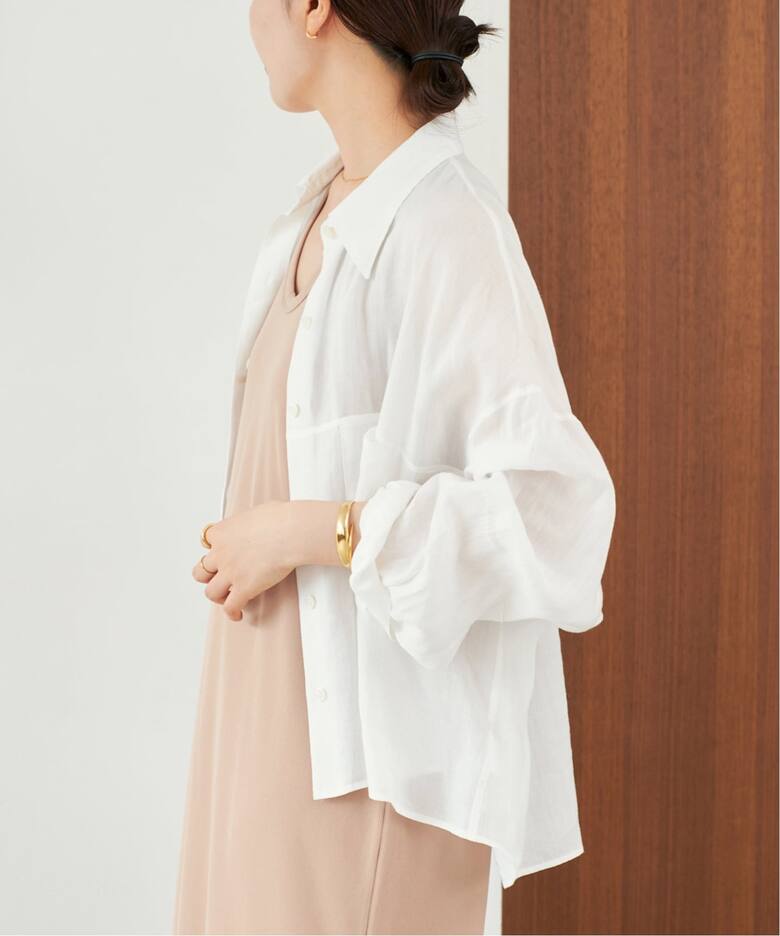 追加》RAMIE LYOCELL CROPPED シャツ（シャツ／ブラウス）｜Plage