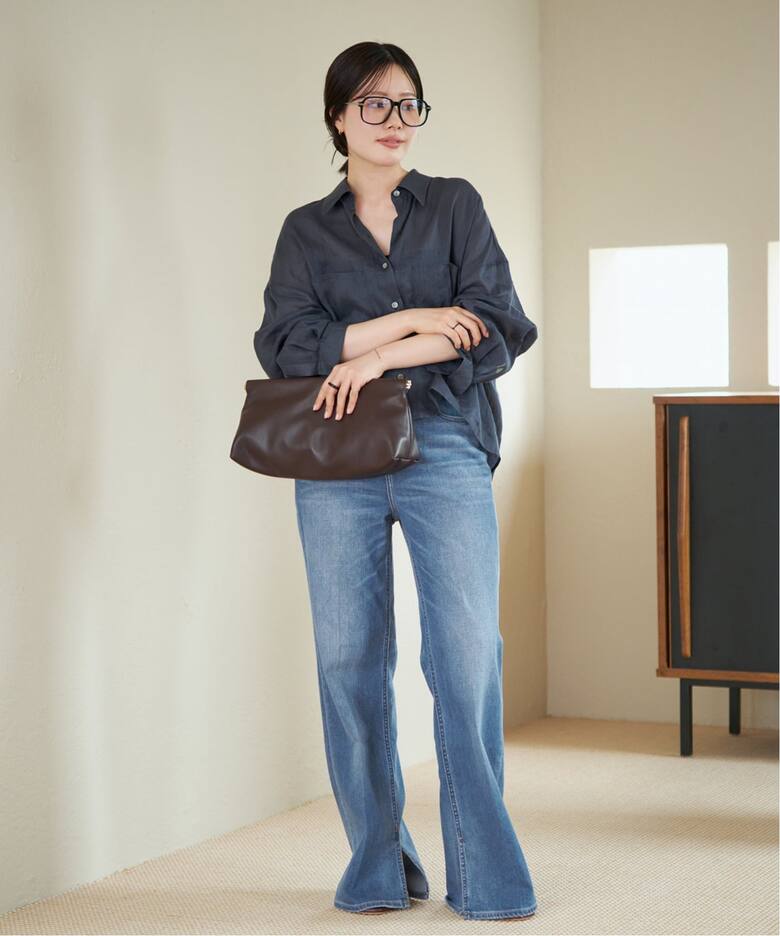 追加》RAMIE LYOCELL CROPPED シャツ（シャツ／ブラウス）｜Plage 