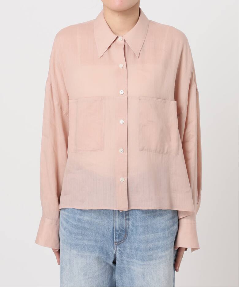 追加》RAMIE LYOCELL CROPPED シャツ（シャツ／ブラウス）｜Plage 