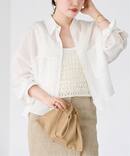 《追加》RAMIE LYOCELL CROPPED シャツ