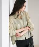 《追加予約》RAMIE LYOCELL CROPPED シャツ