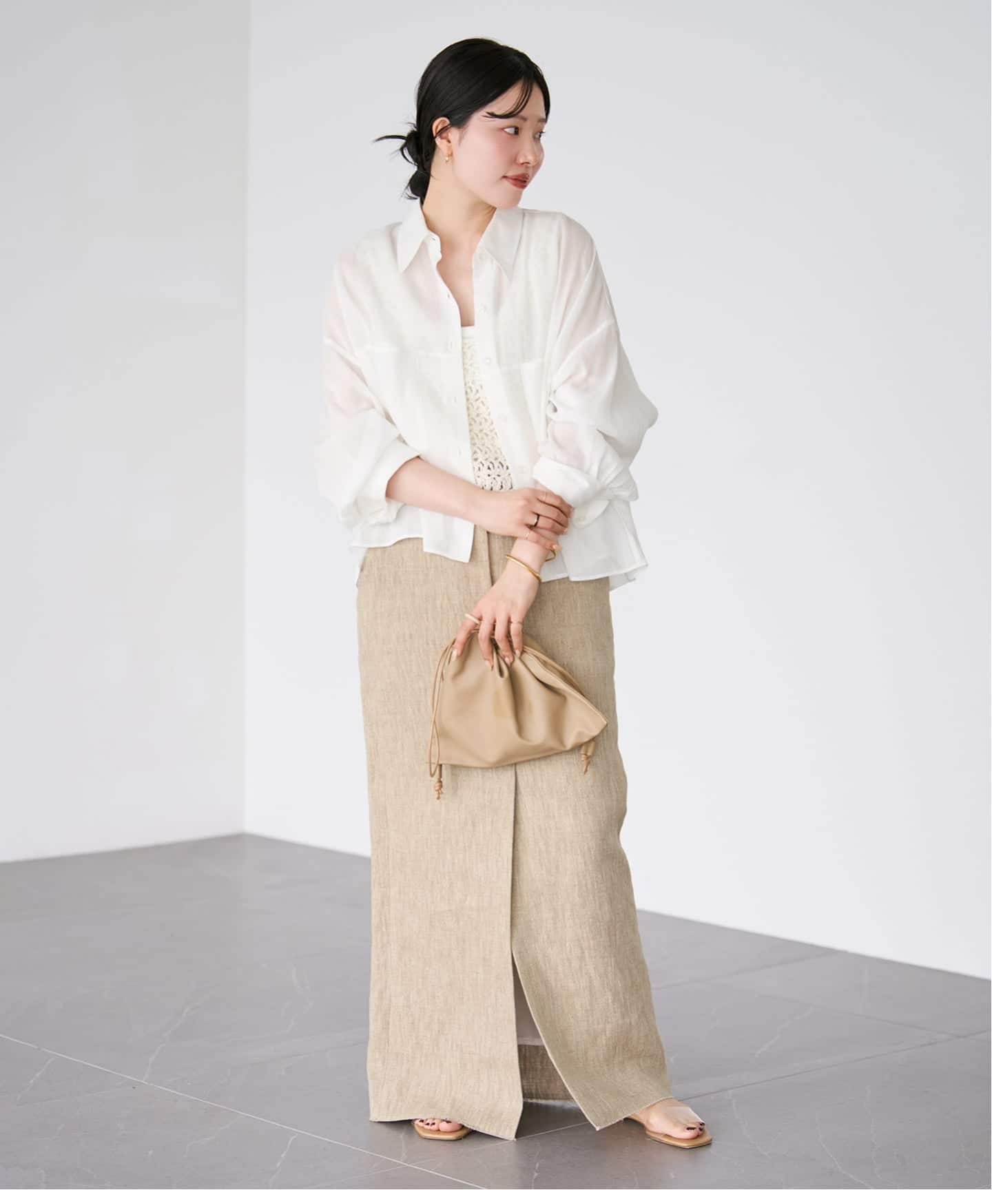 追加予約》RAMIE LYOCELL CROPPED シャツ 2（シャツ／ブラウス