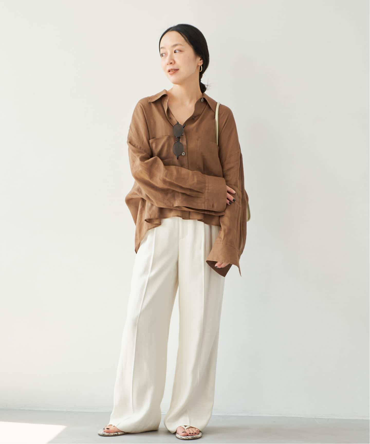 追加予約》RAMIE LYOCELL CROPPED シャツ 2（シャツ／ブラウス