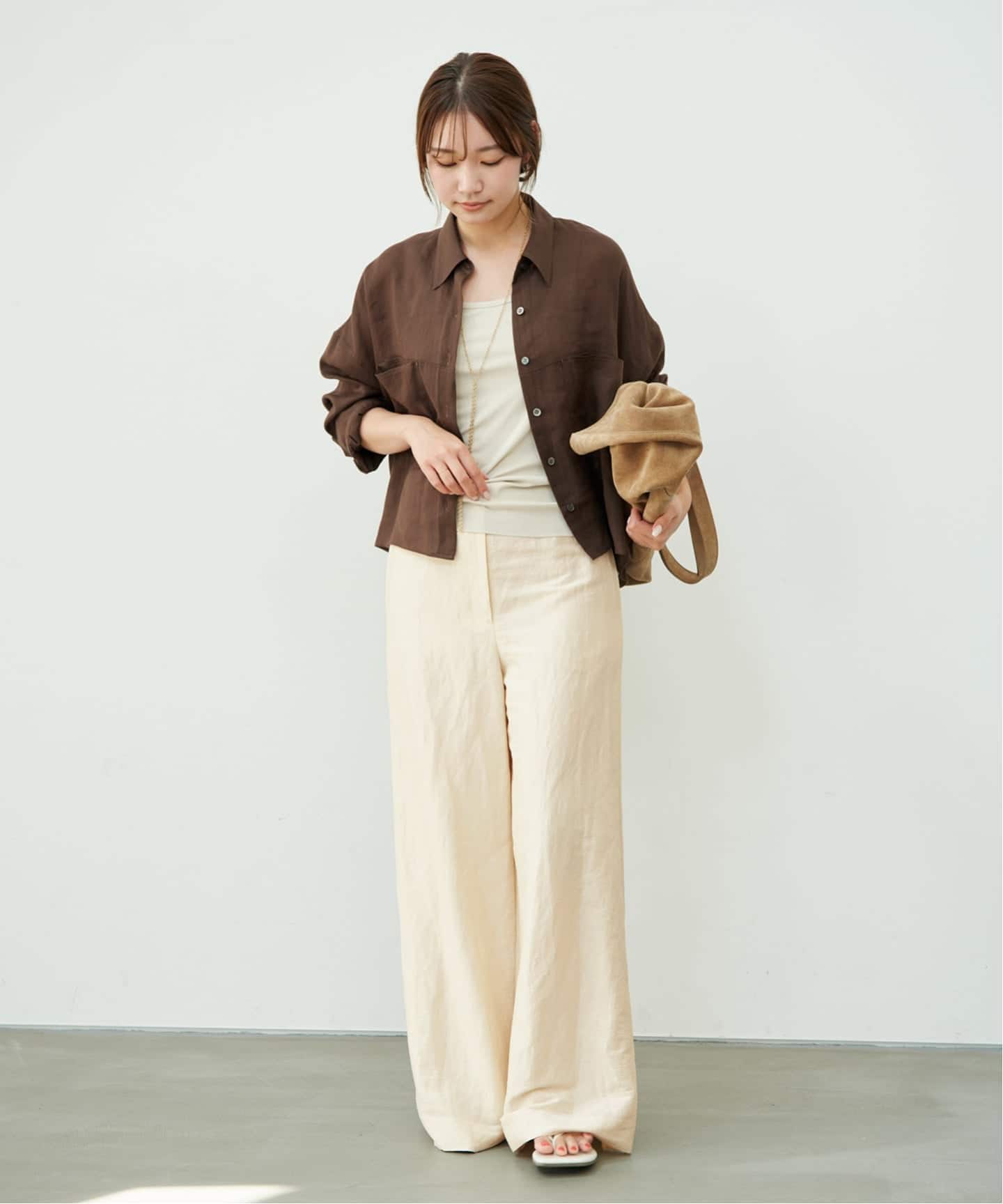 追加》RAMIE LYOCELL CROPPED シャツ 2（シャツ／ブラウス）｜Plage