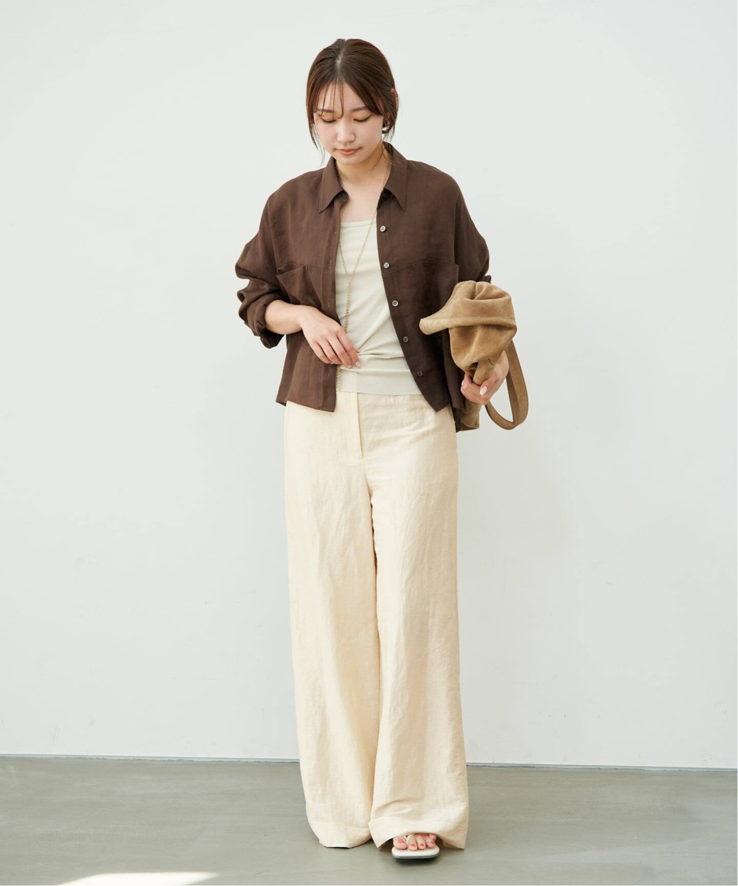 追加》RAMIE LYOCELL CROPPED シャツ 2（シャツ／ブラウス）｜Plage 