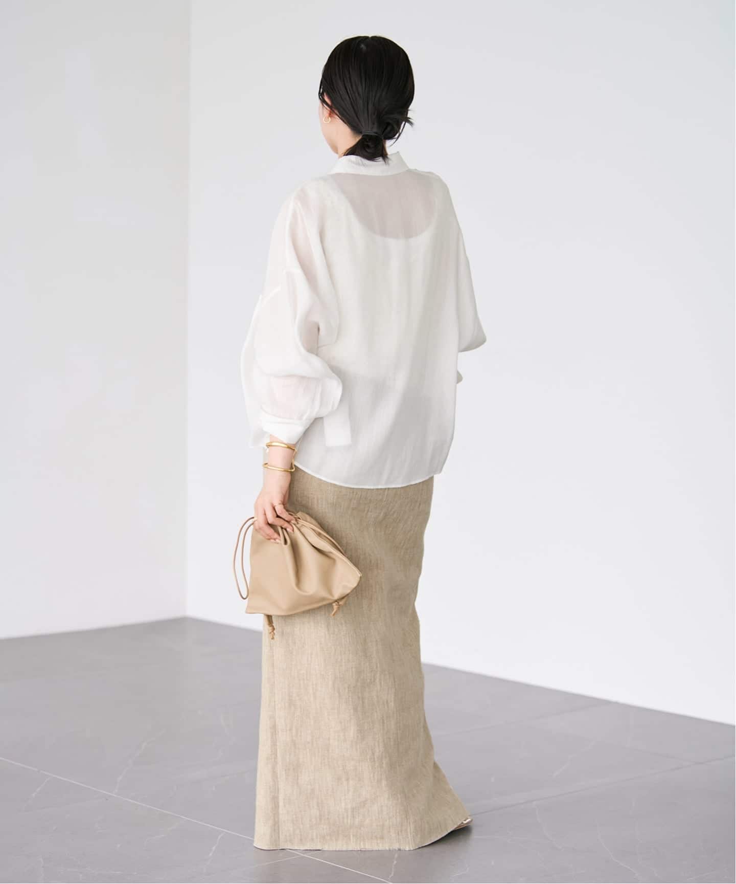 追加予約》RAMIE LYOCELL CROPPED シャツ 2（シャツ／ブラウス