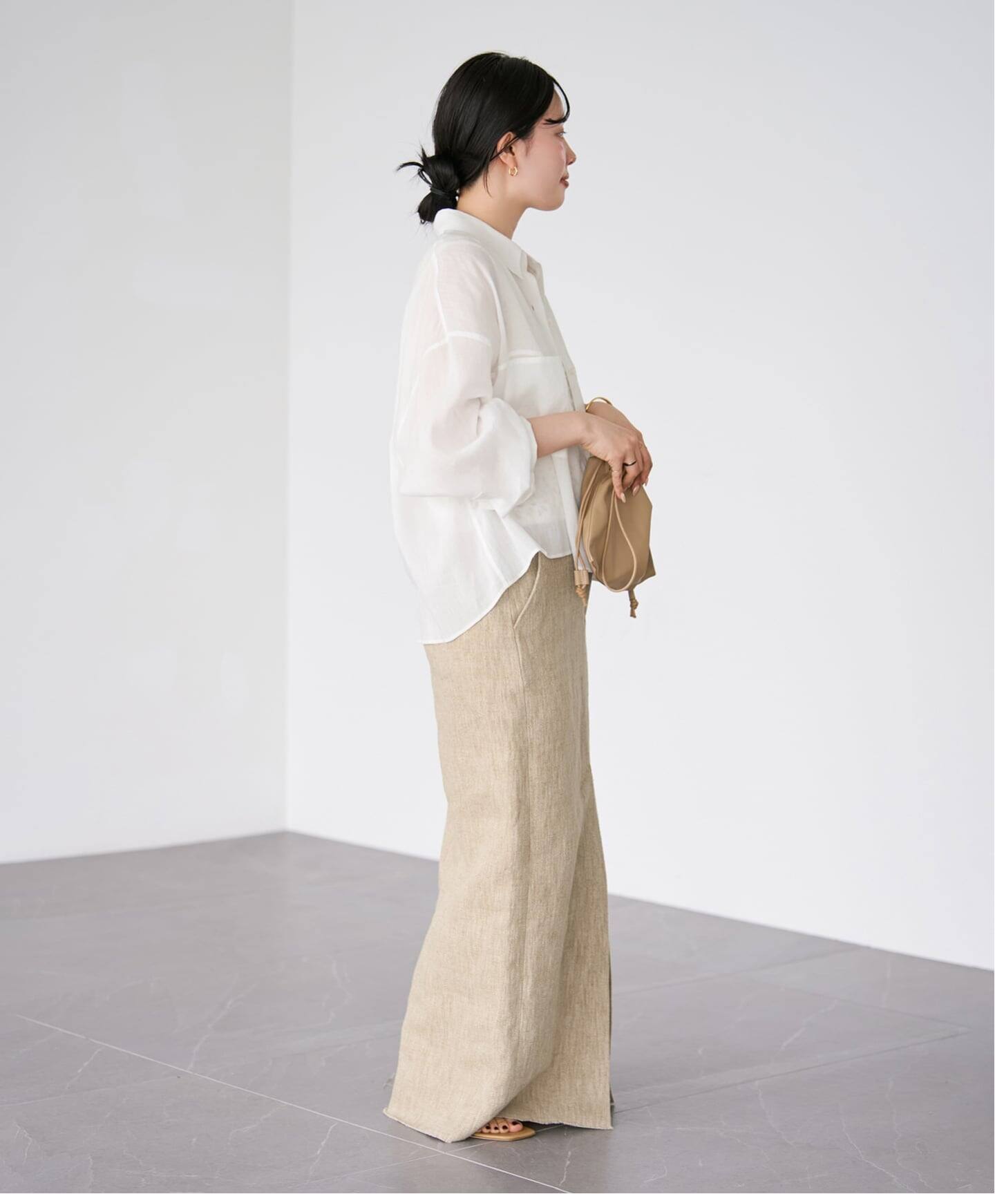 追加》RAMIE LYOCELL CROPPED シャツ 2（シャツ／ブラウス）｜Plage 